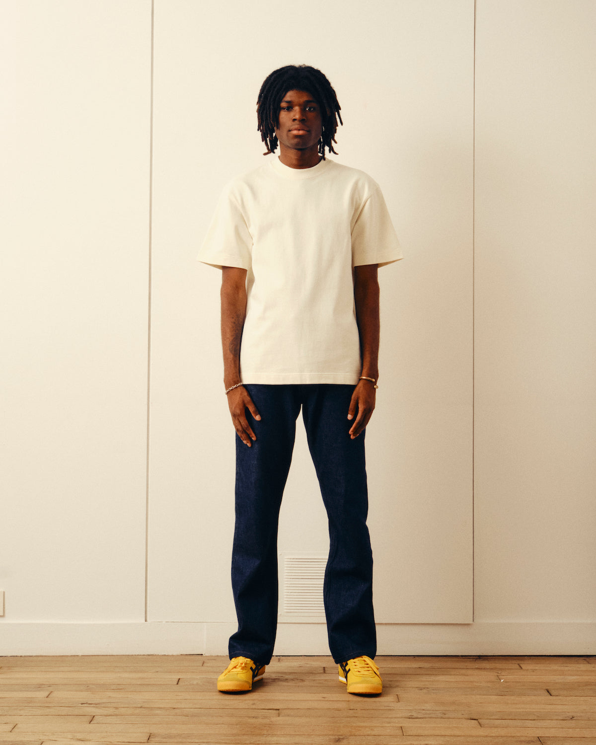 T-shirt Protégez votre tranquillité d'esprit - Écru