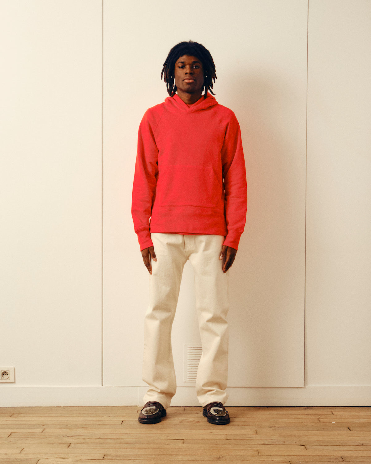 Le sweat à capuche - Rouge
