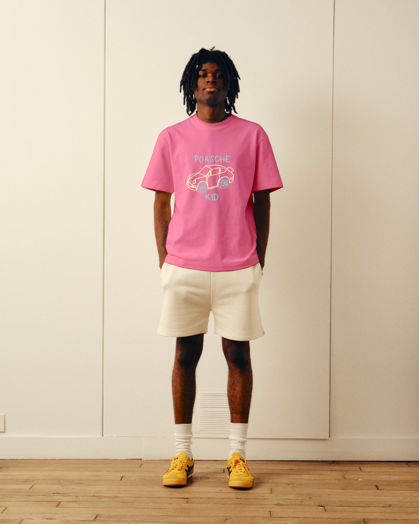 Car Kid tee - Pink
