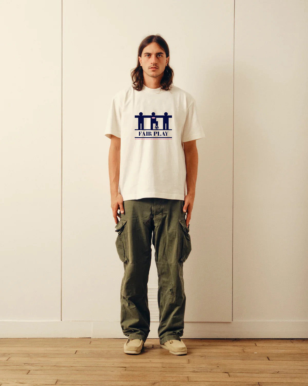 T-shirt Fair Play - Blanc cassé