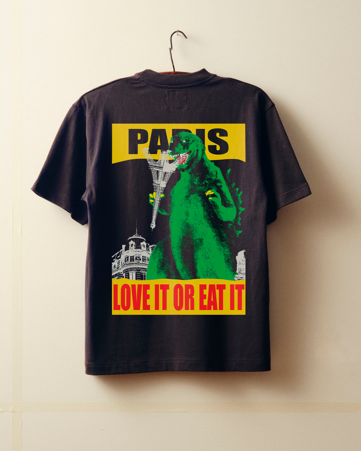 T-shirt God - Noir délavé