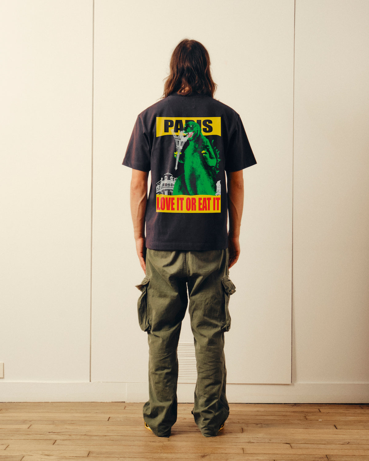 T-shirt God - Noir délavé