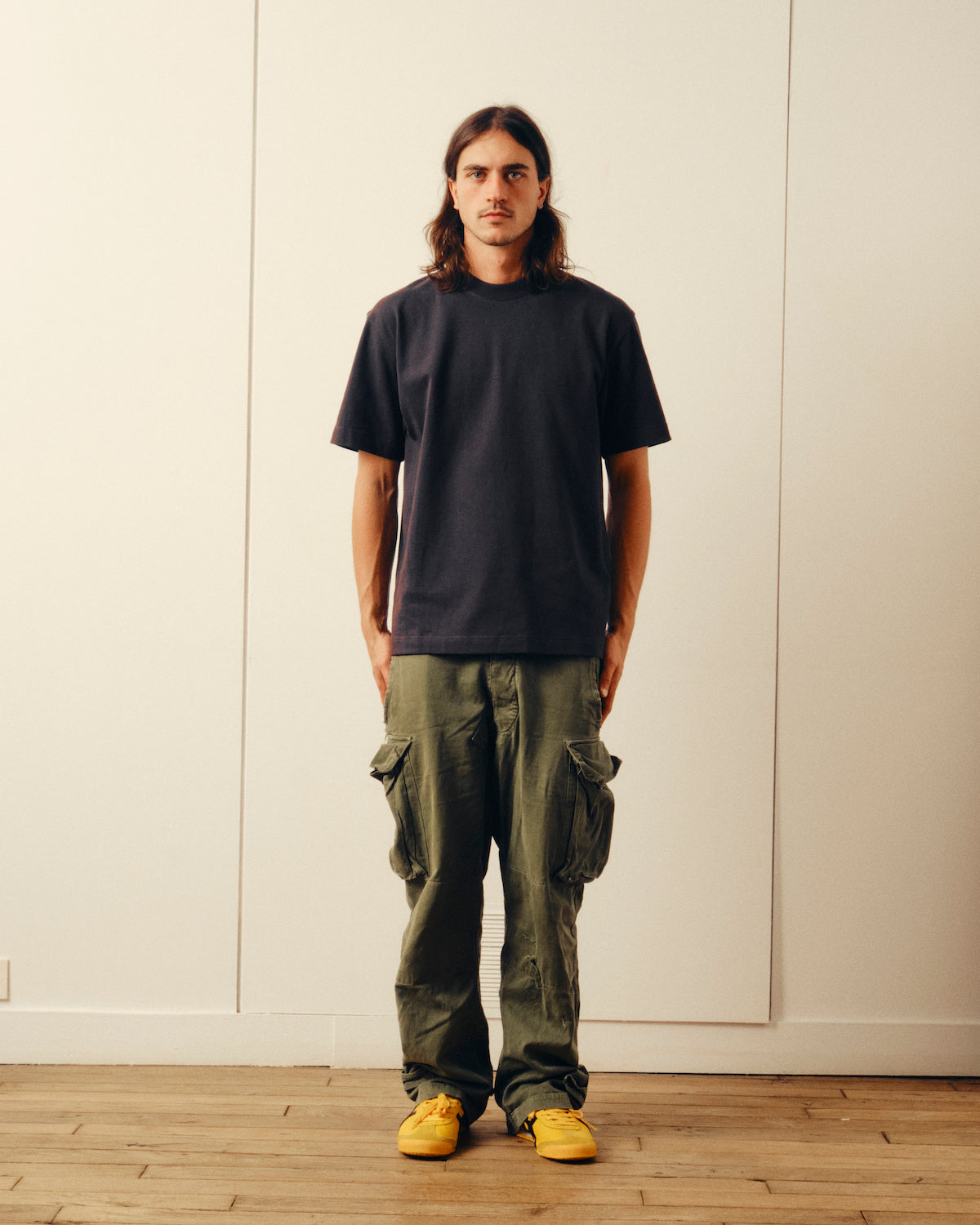 T-shirt God - Noir délavé