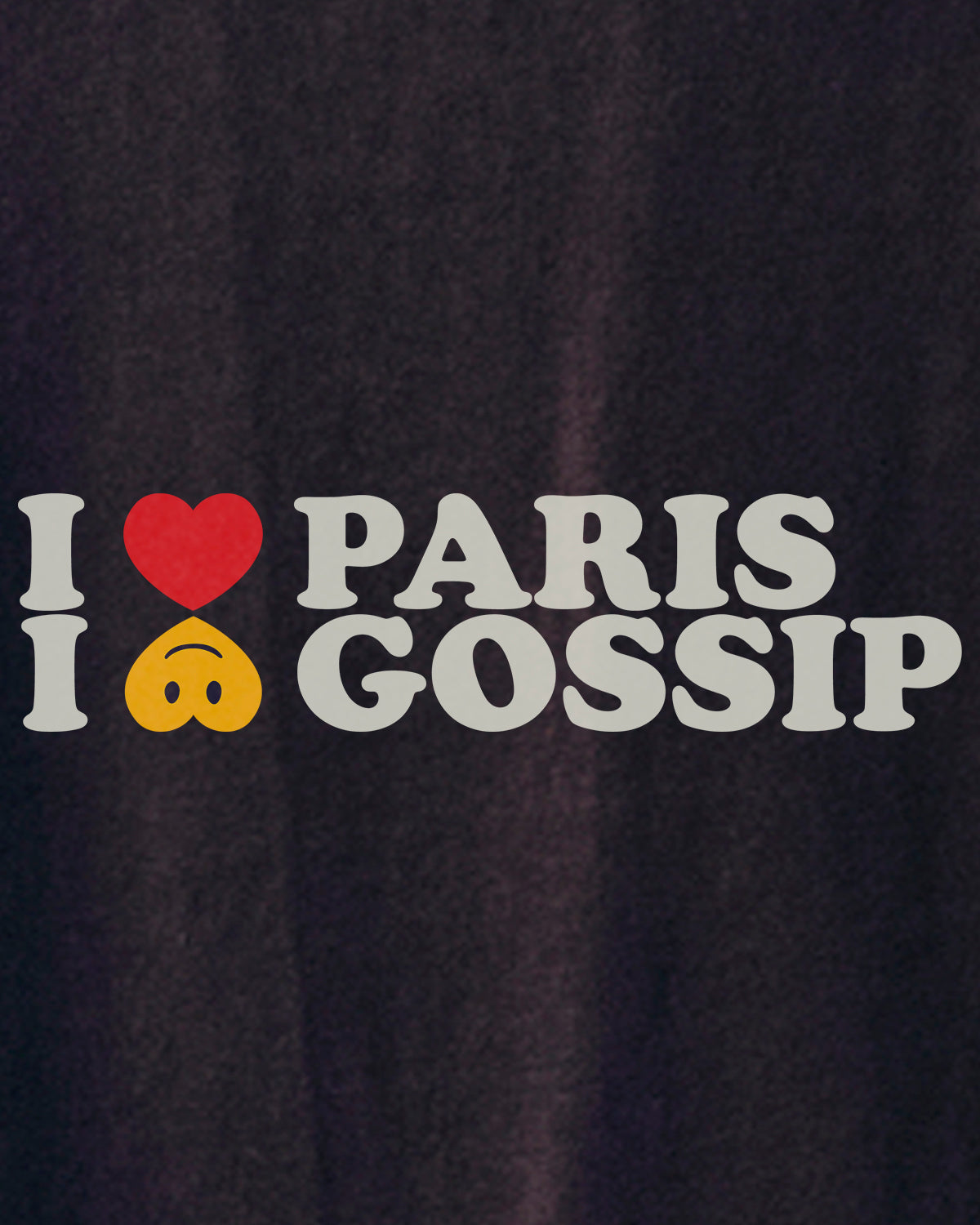 T-shirt Gossip - Noir délavé
