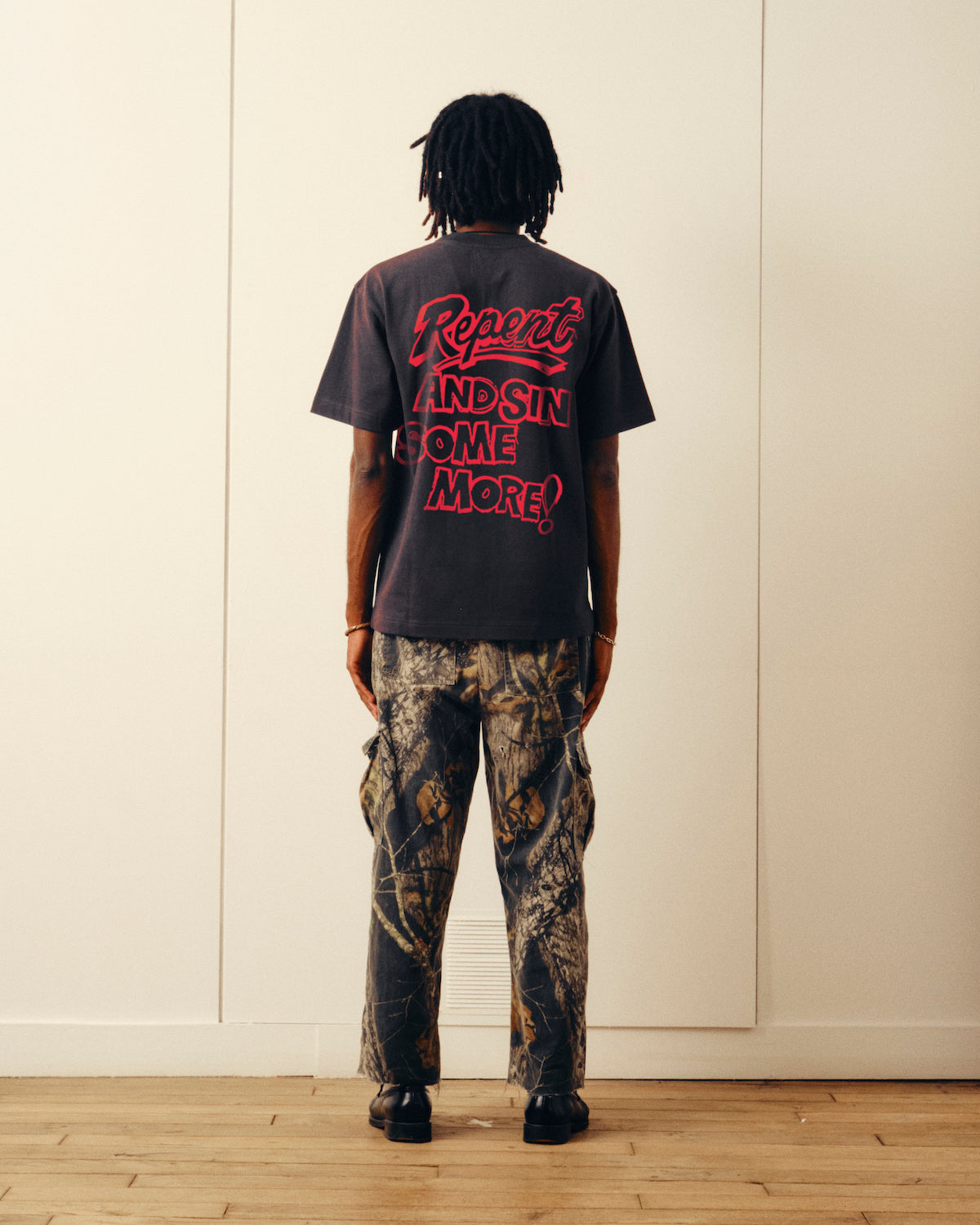 T-shirt Gossip - Noir délavé