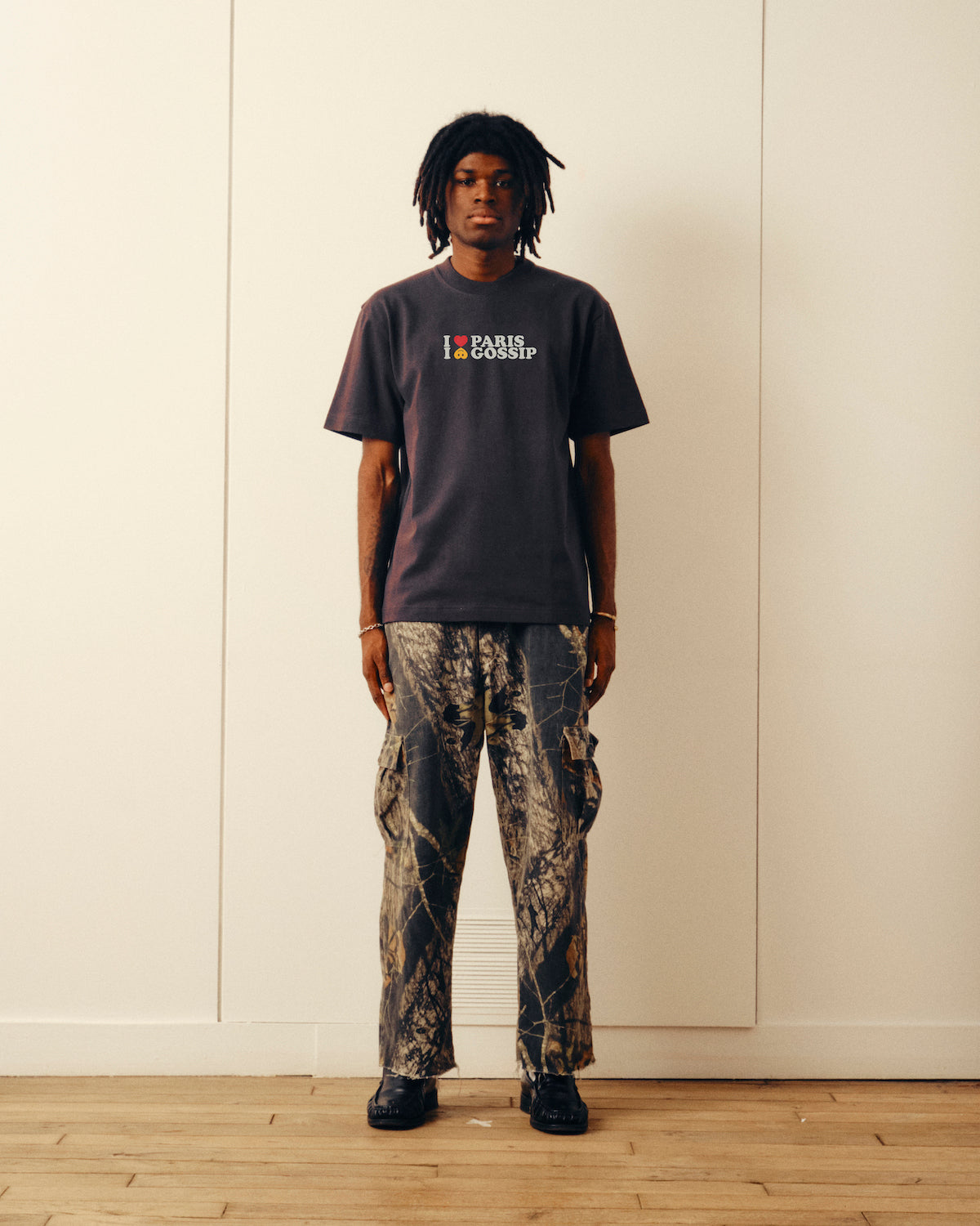 T-shirt Gossip - Noir délavé