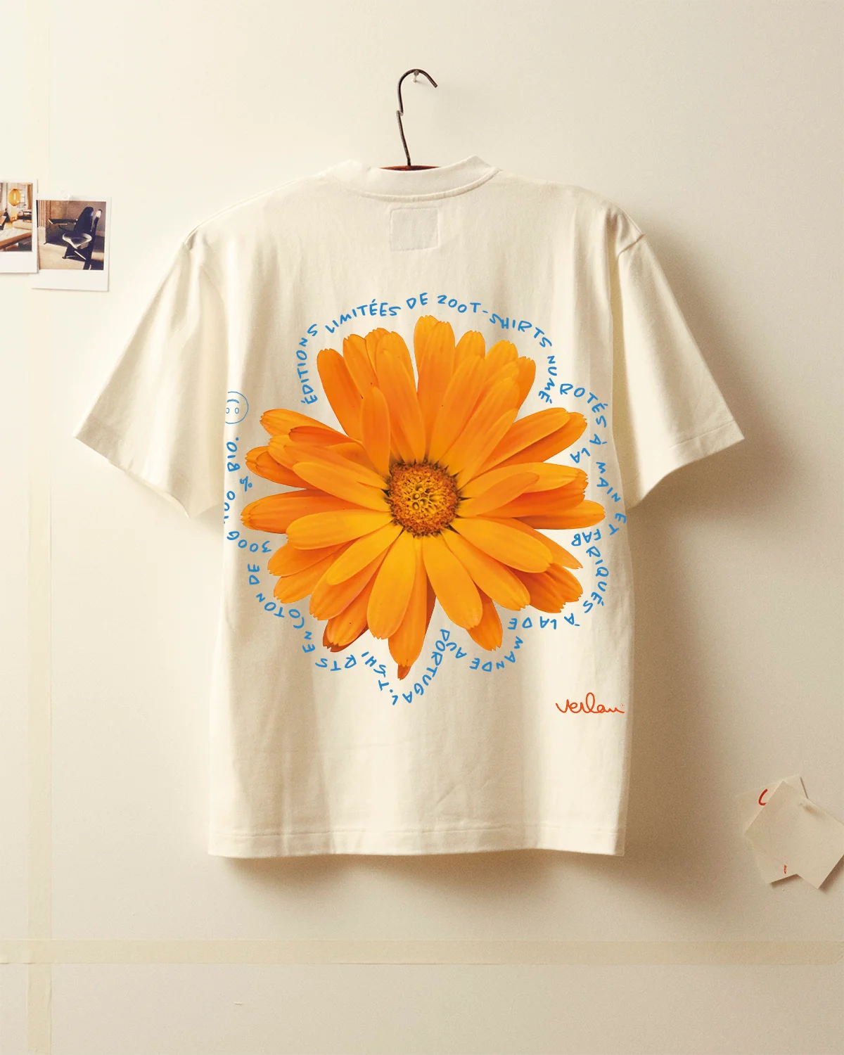 Verlan⎜Flower Power t-shirt Ecru