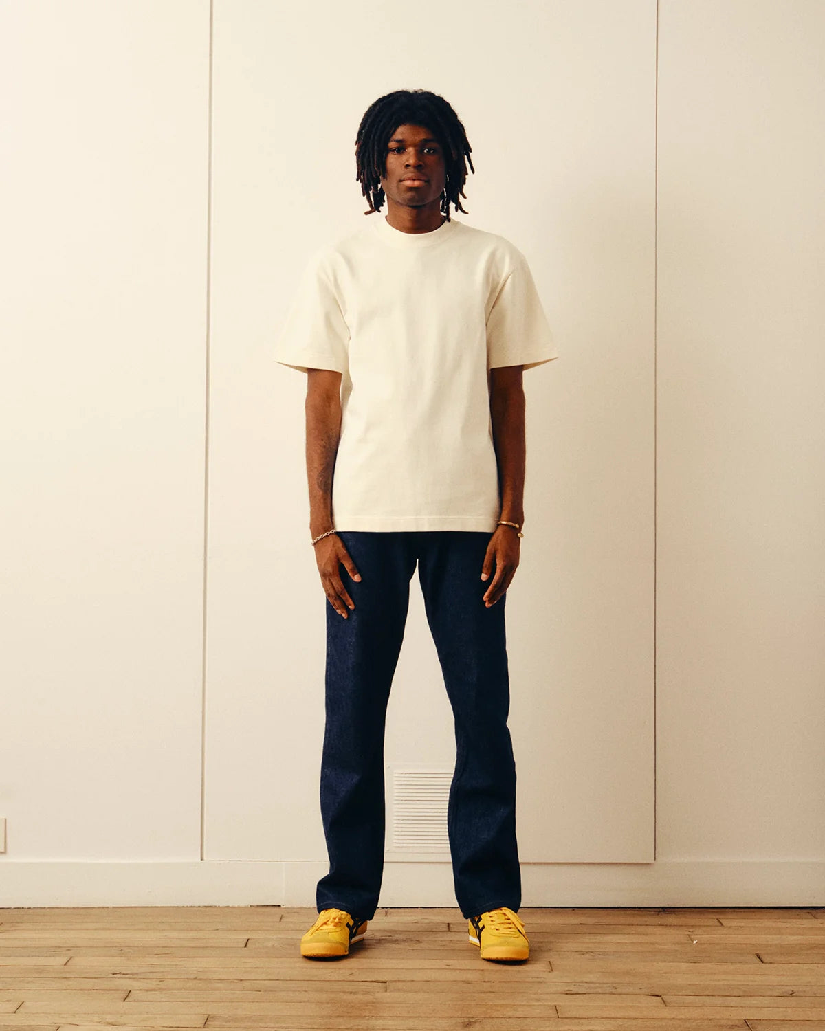 T-shirt Flower Power - Écru