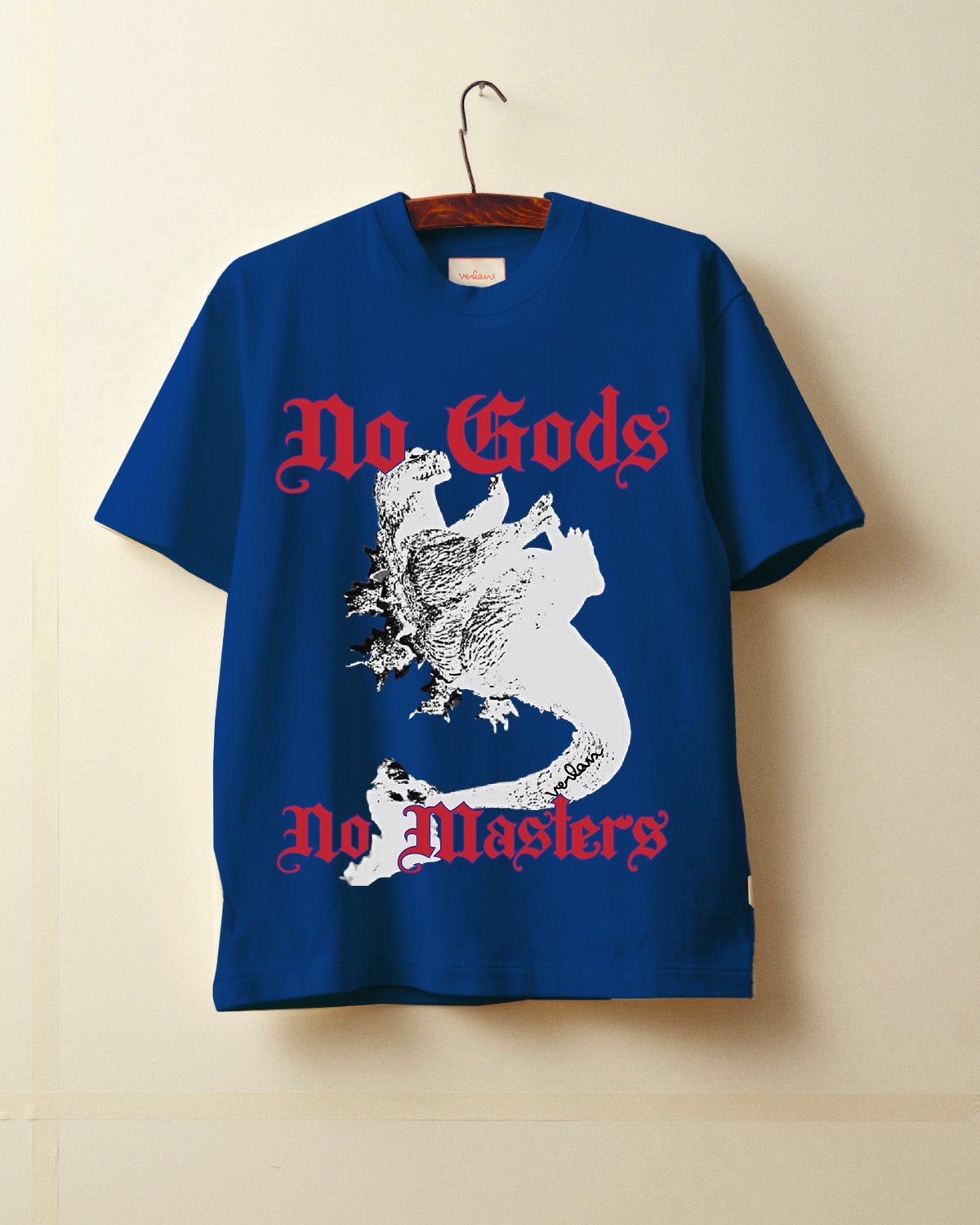 T-shirt No Gods - Bleu