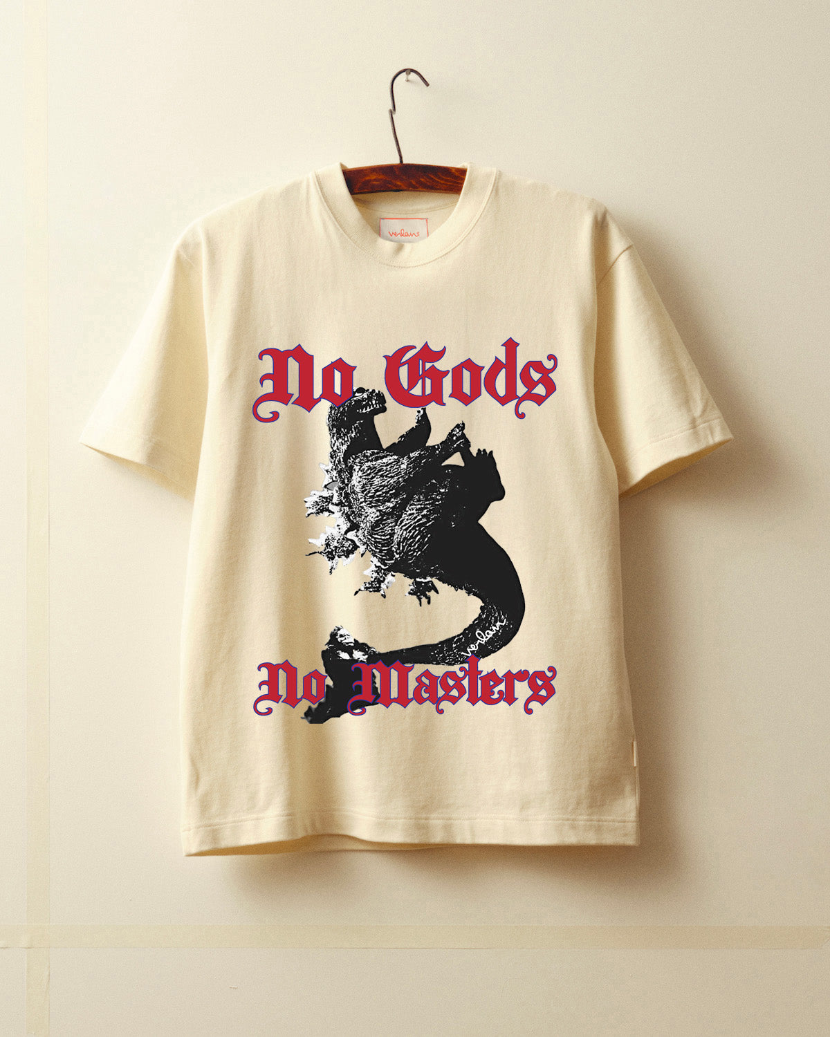 T-shirt No Gods - Blanc cassé