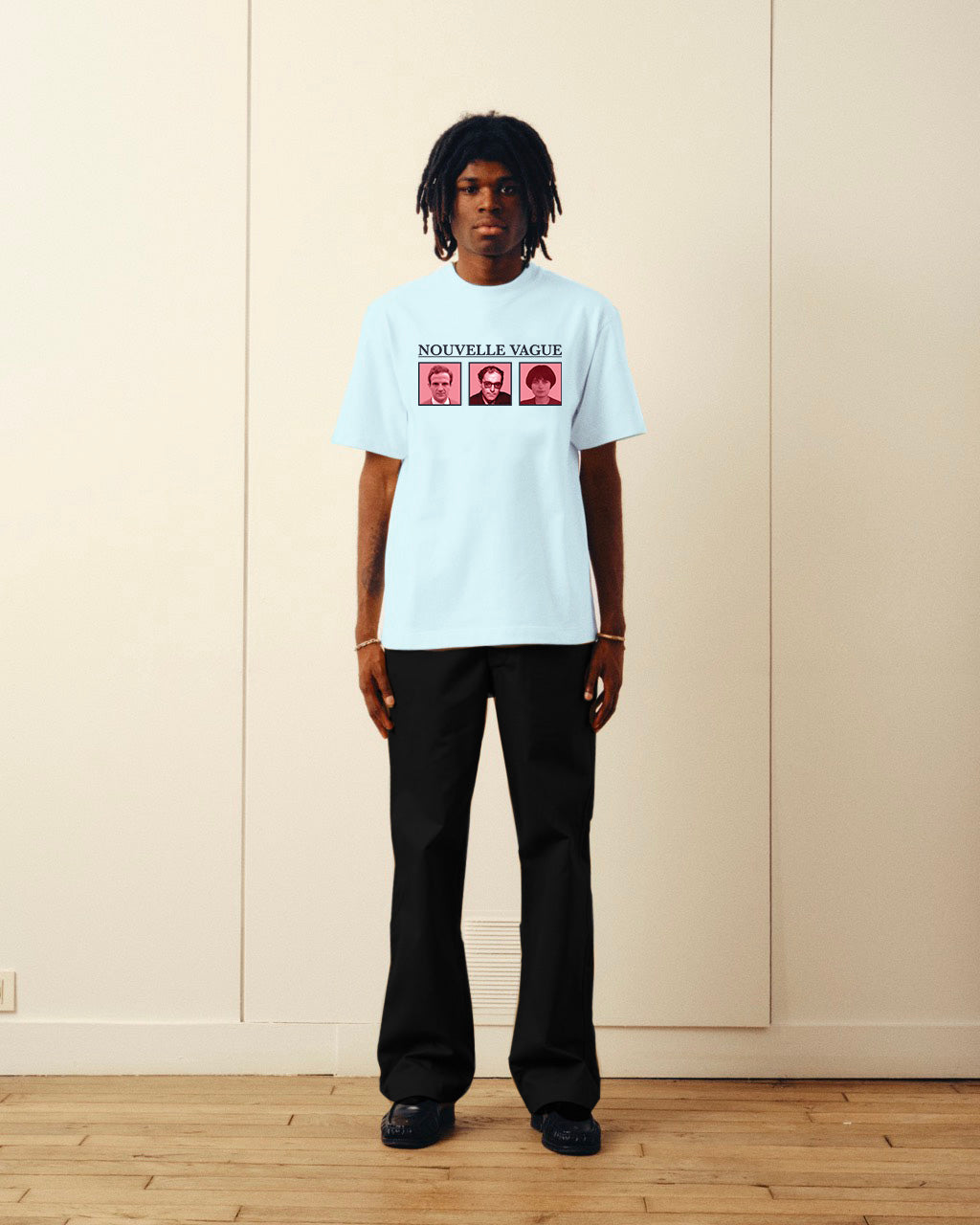 T-shirt Nouvelle Vague - Bleu clair