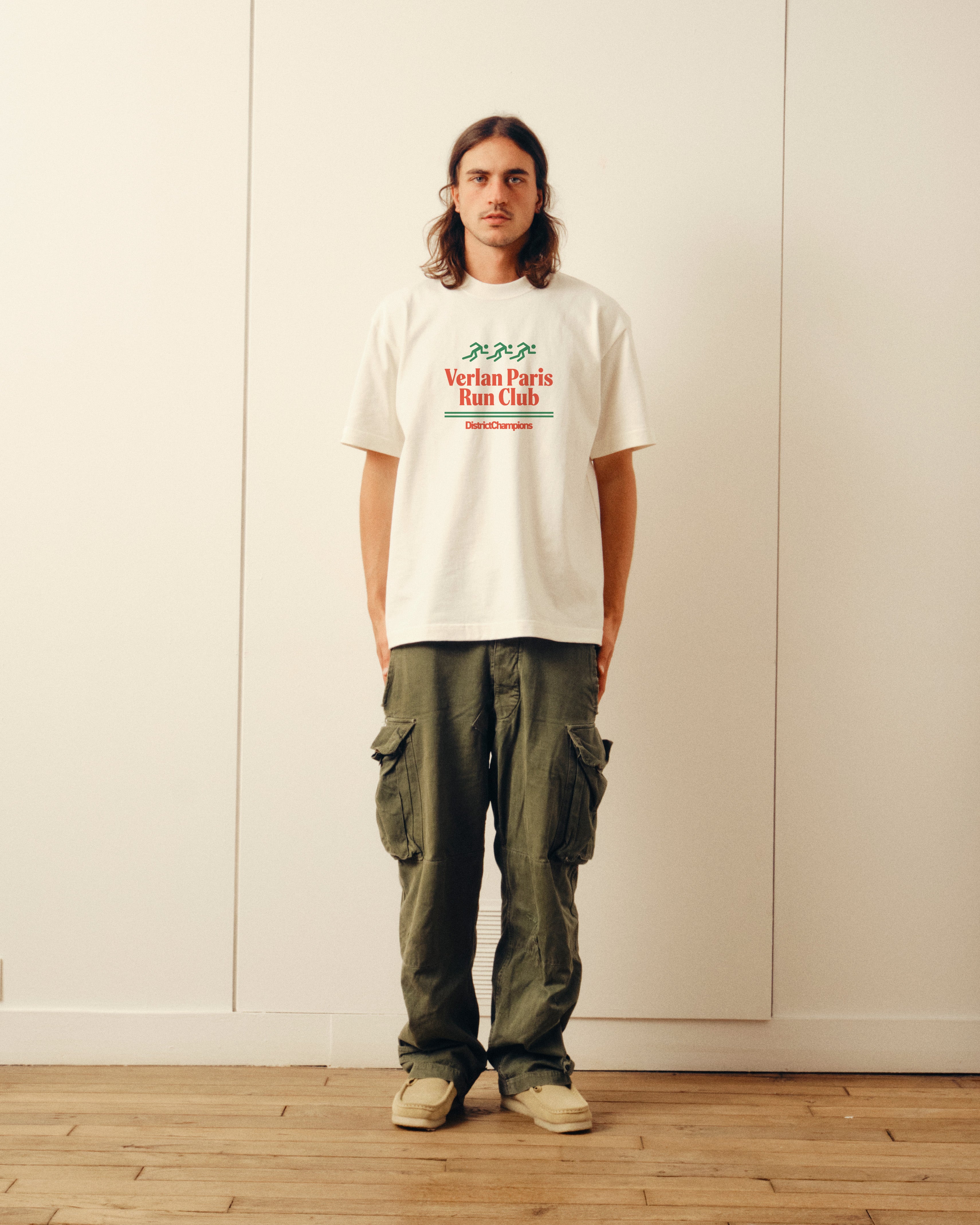 T-shirt Run Club - Blanc cassé