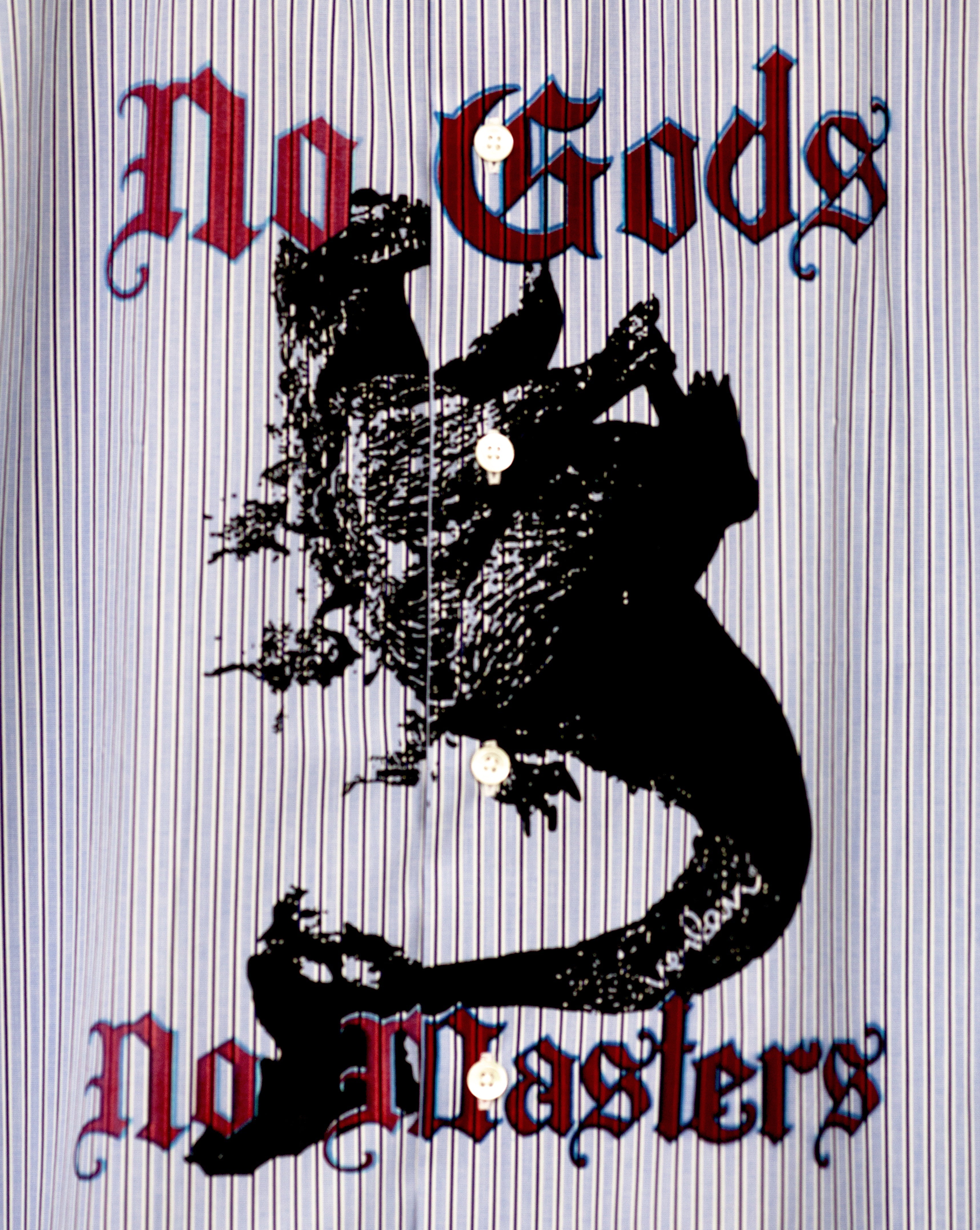 No Gods shirt - Blue stripes