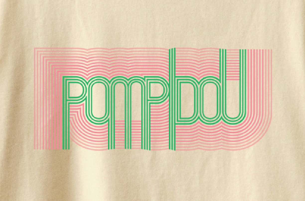 T-shirt Pompidou - Blanc cassé