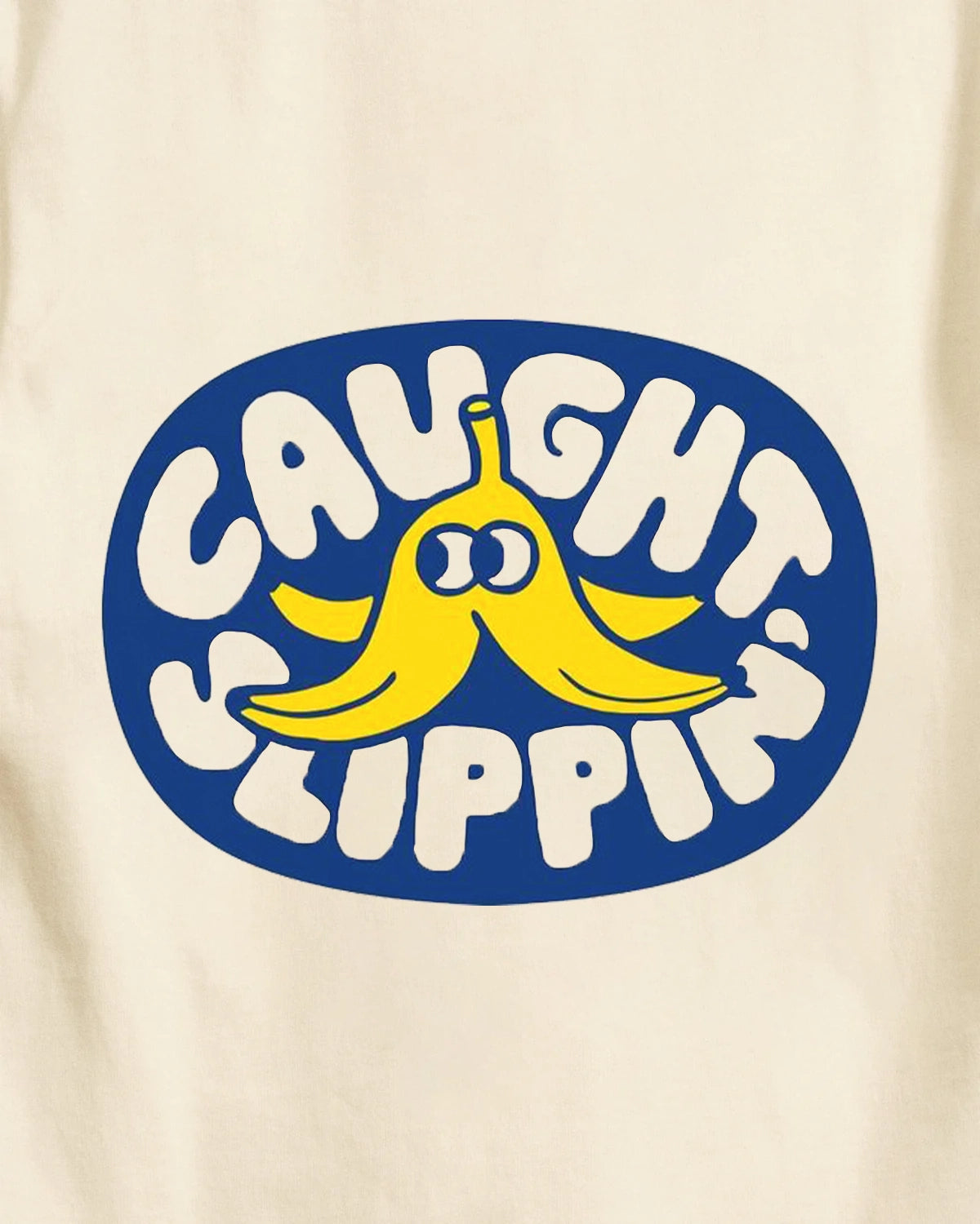 T-shirt Caught Slippin' - Écru