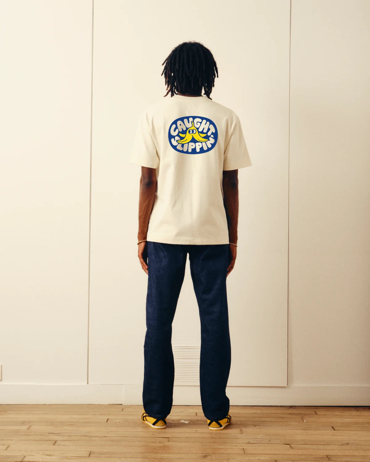 T-shirt Caught Slippin' - Écru