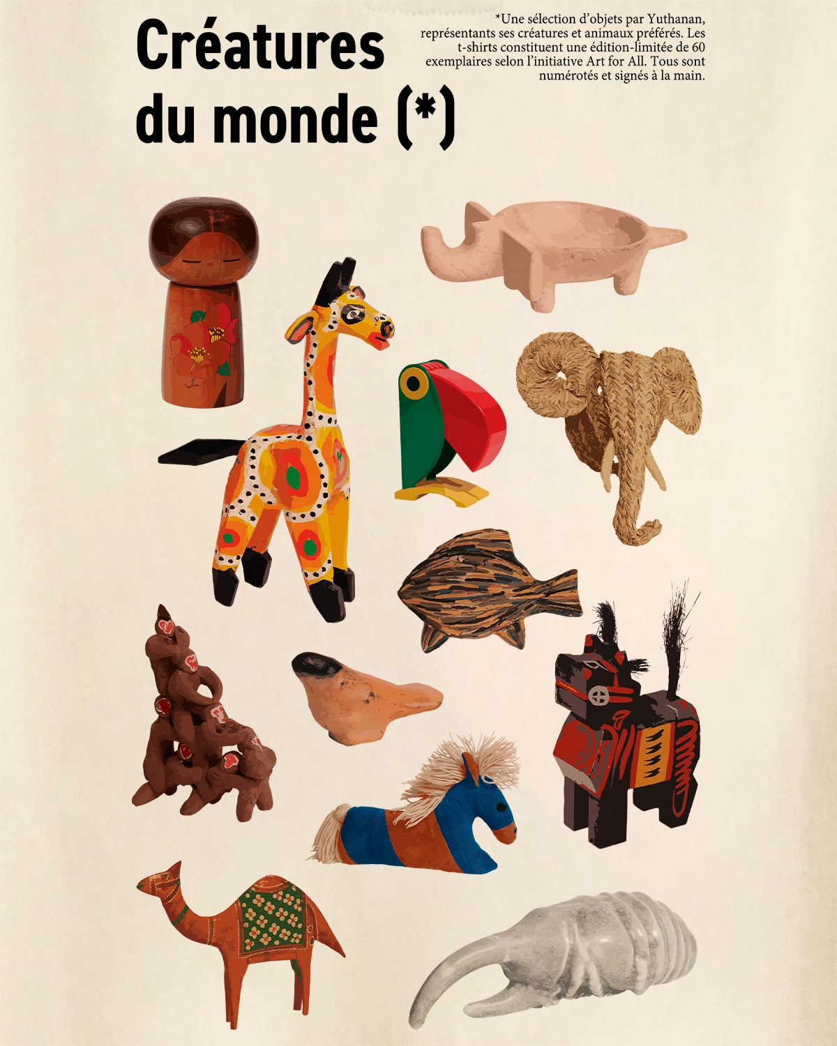 T-shirt Verlan x Yuthanan - Écru