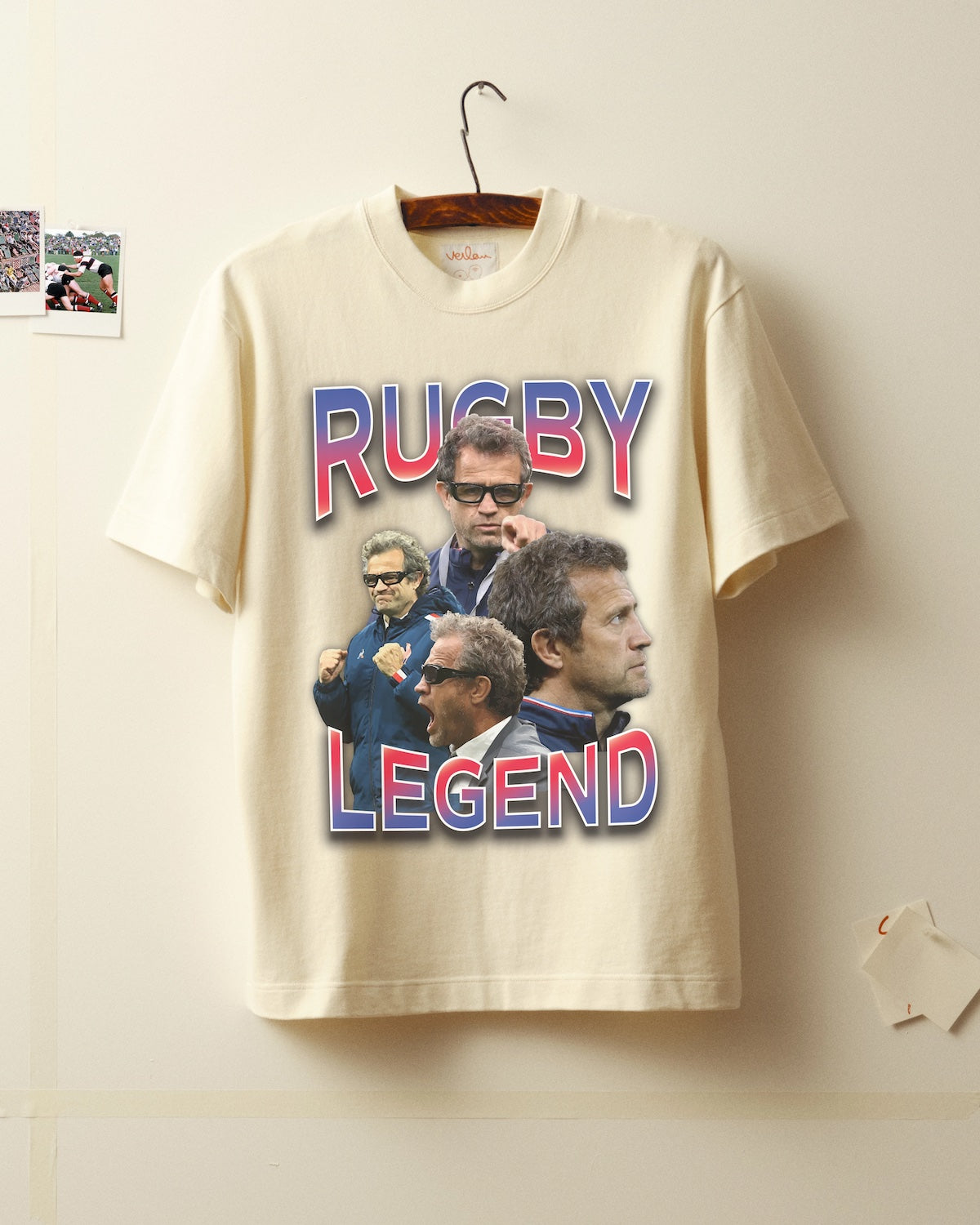 T-shirt Rugby Légende - Écru