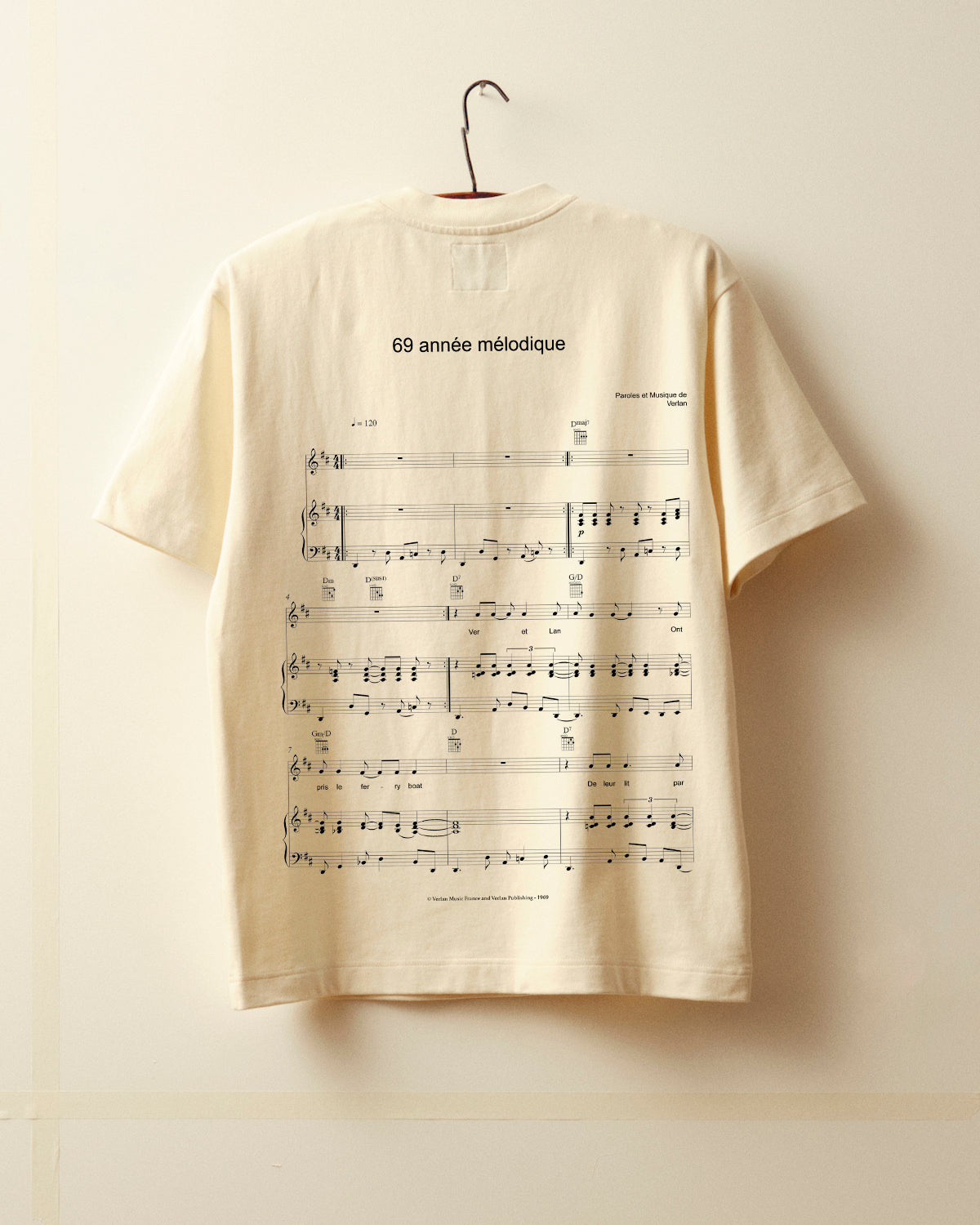 T-shirt 69 - Blanc cassé