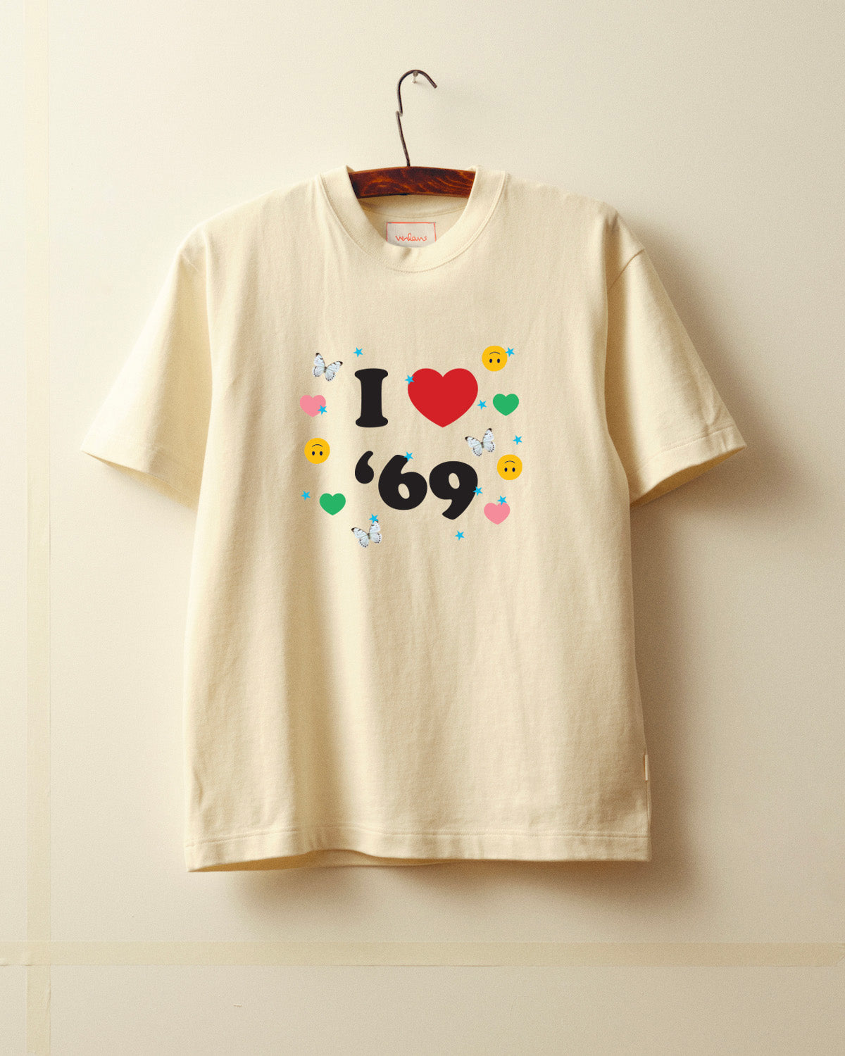 T-shirt 69 - Blanc cassé