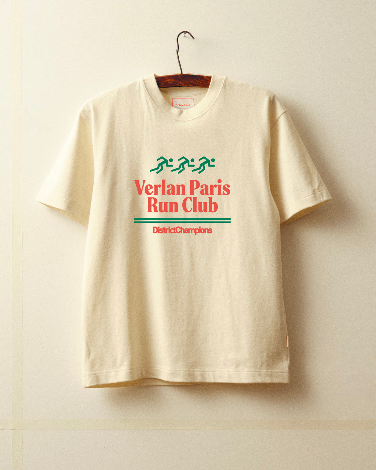 T-shirt Run Club - Blanc cassé