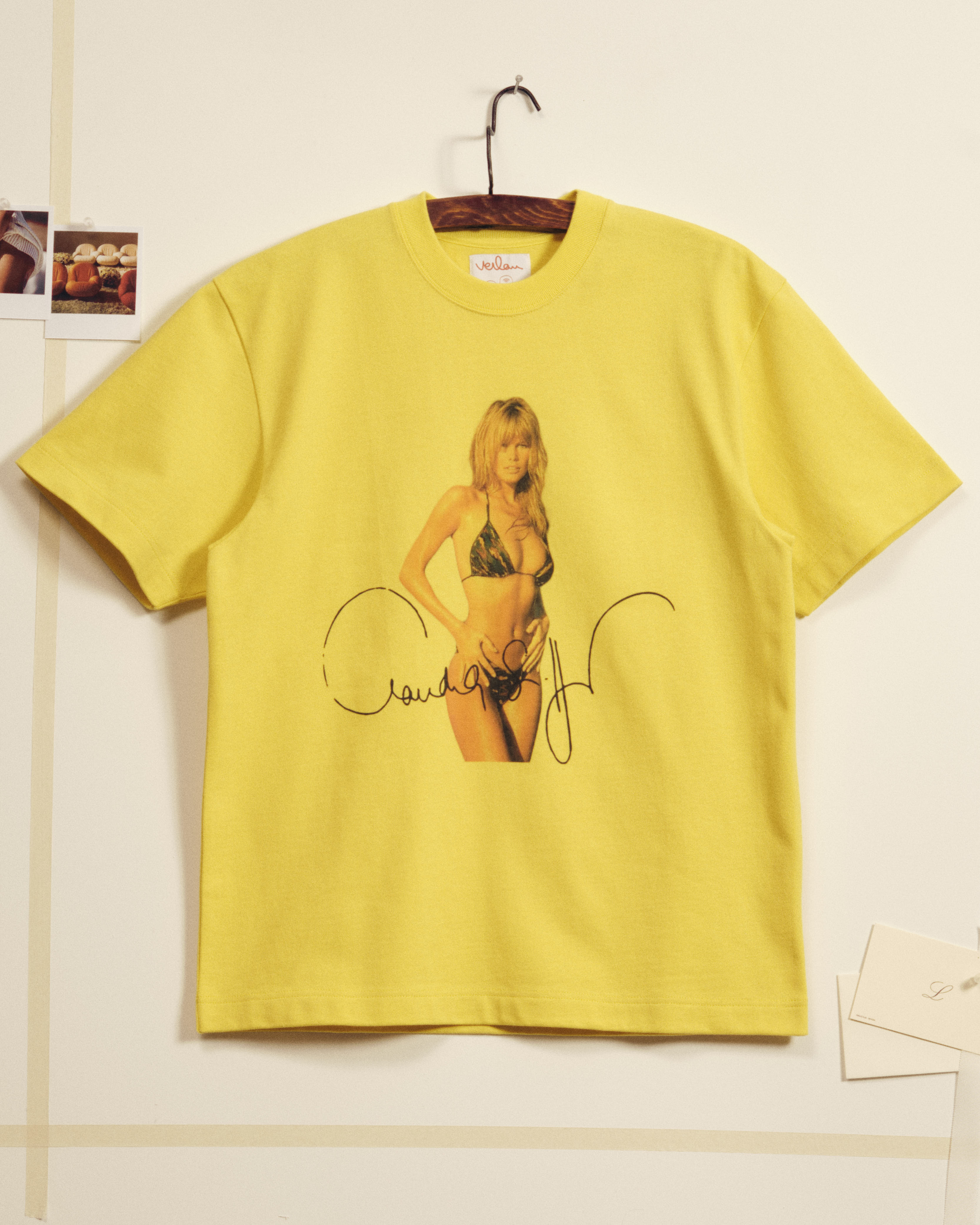 T-shirt Life Goal - Jaune Vif
