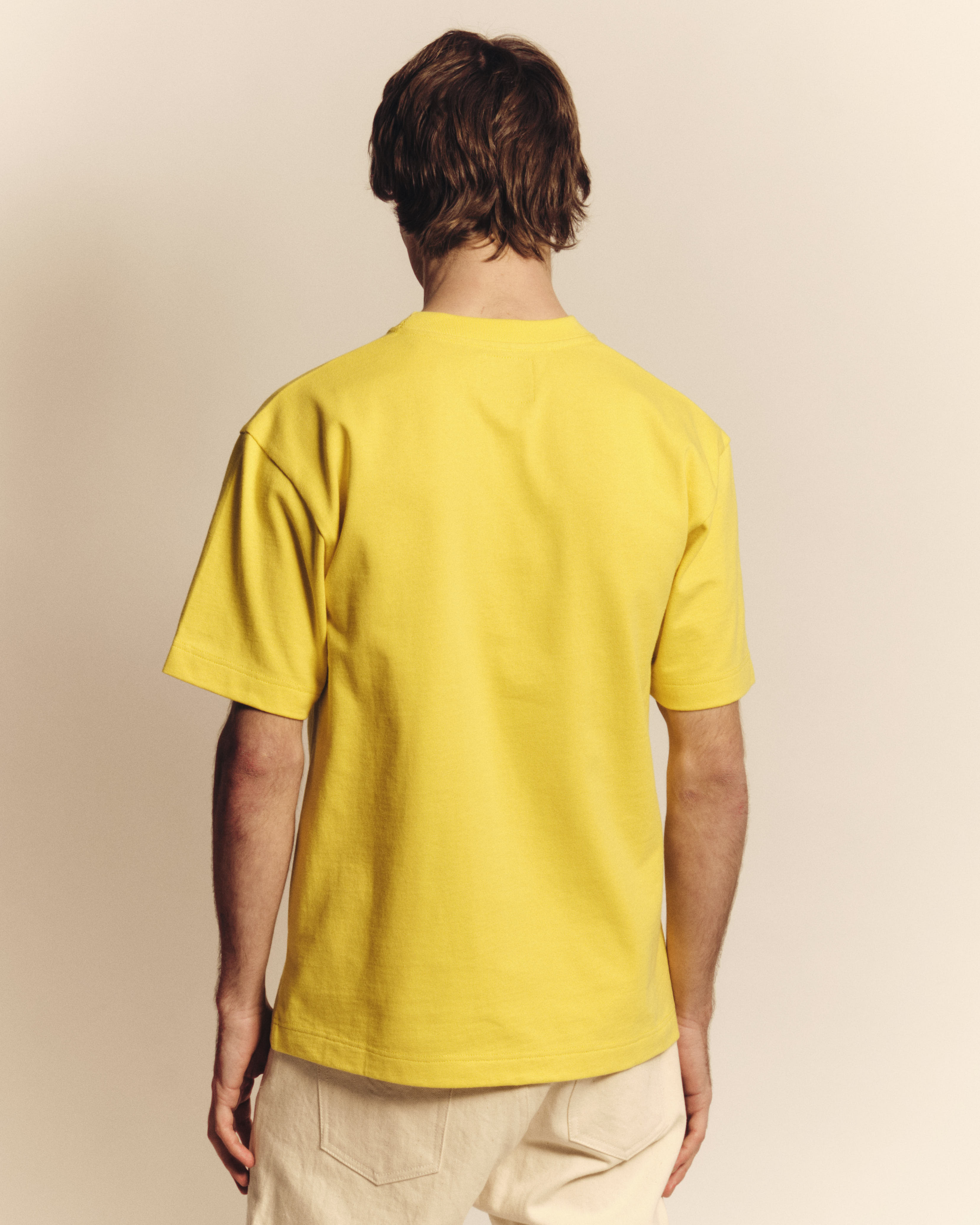 T-shirt Life Goal - Jaune Vif