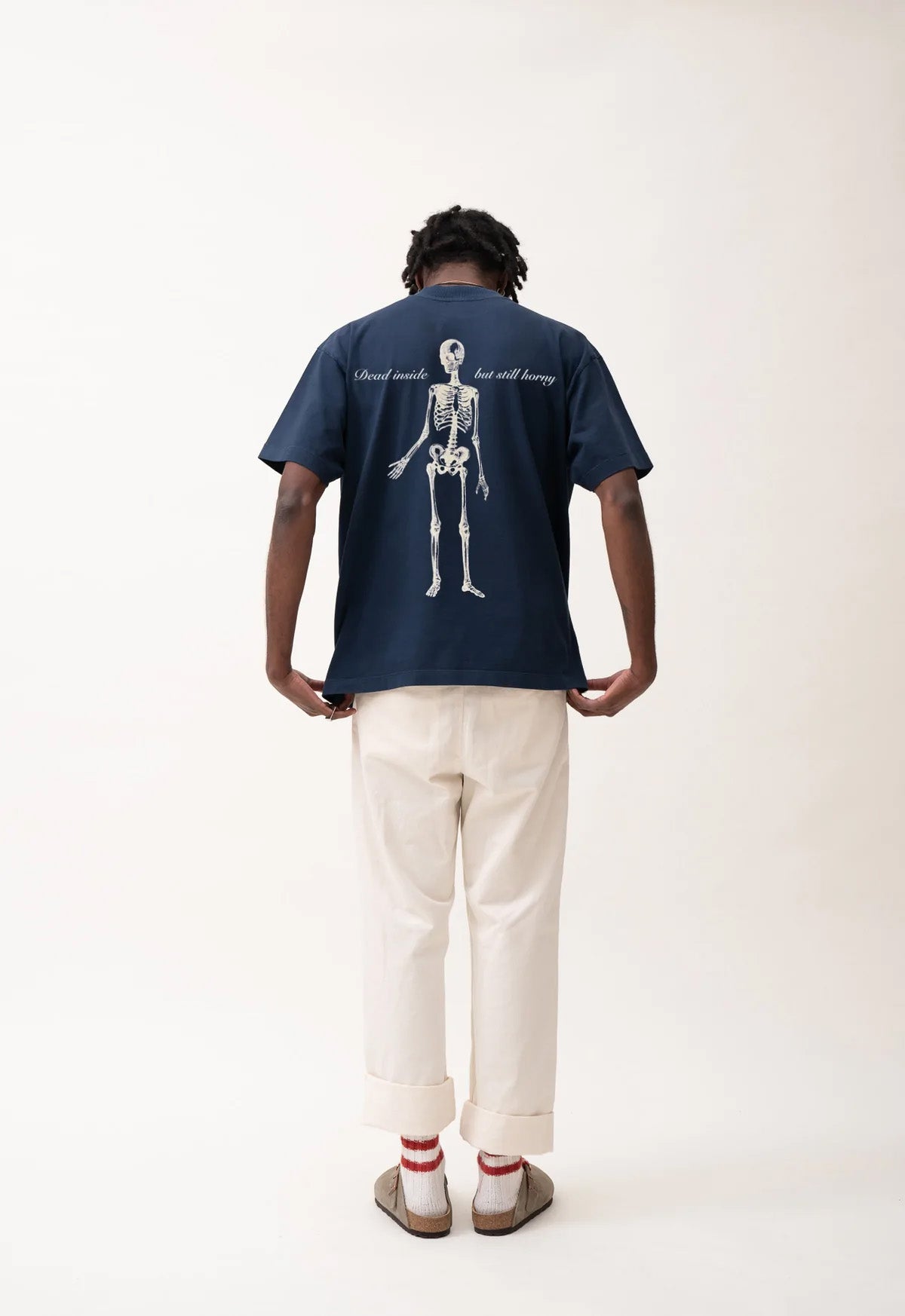 Mort et excité ?! t-shirt - Marine