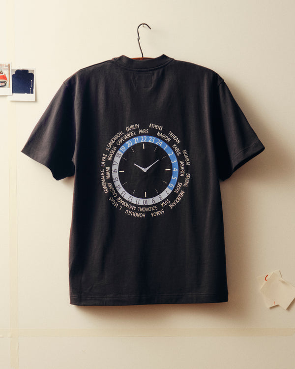World Clock t-shirt - Off-Black