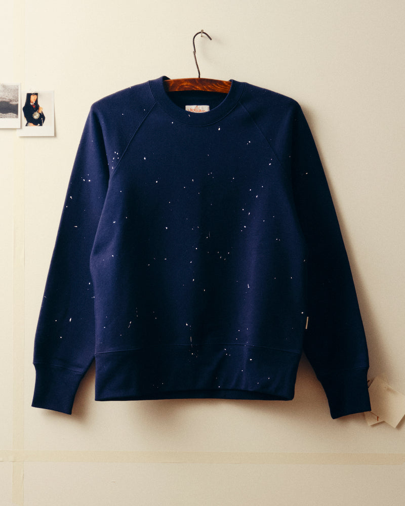 Action painting sweatshirt - Navy