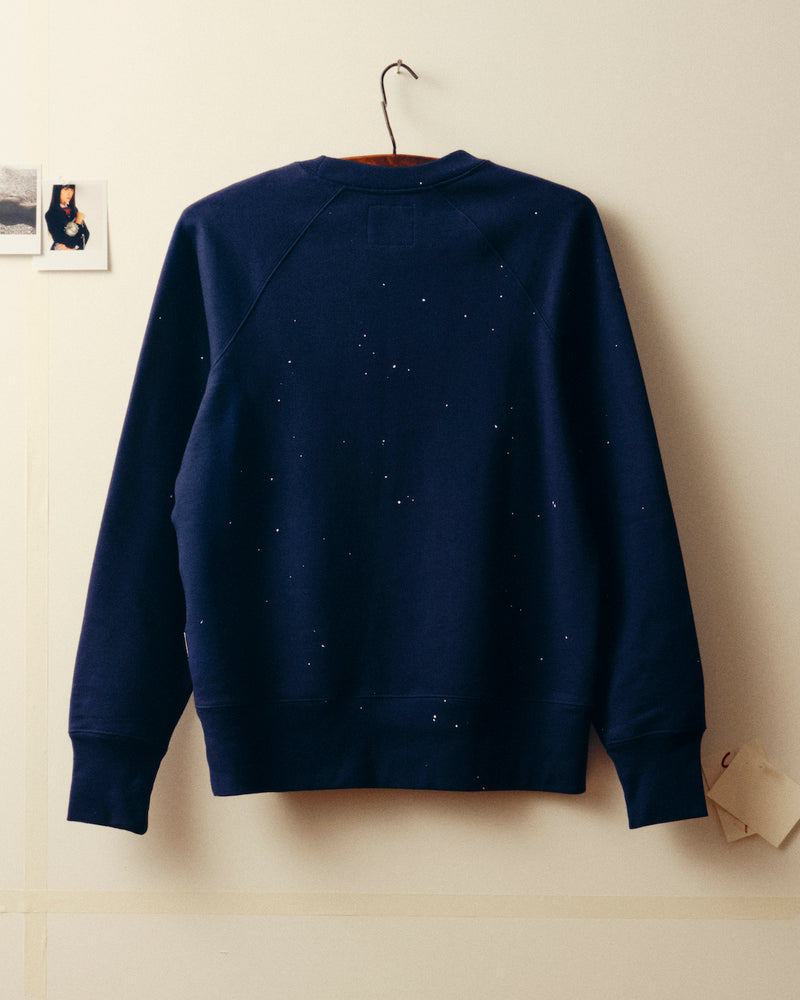 Action painting sweatshirt - Navy