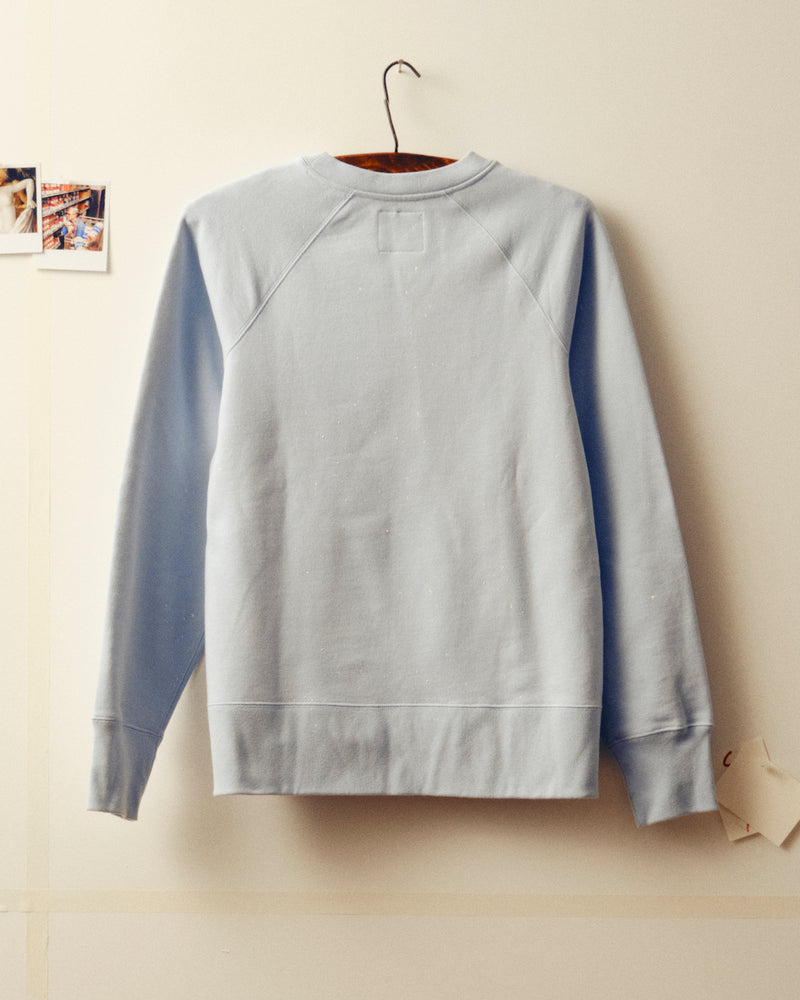 Action painting sweatshirt - Light Blue