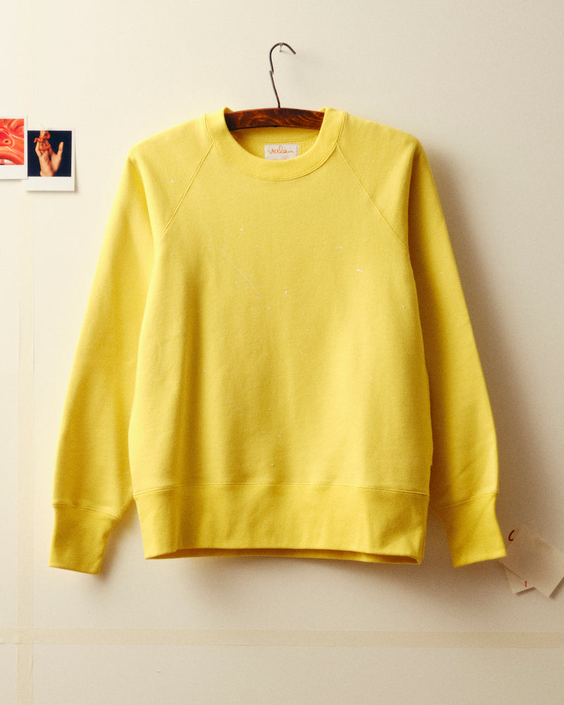 Action painting sweatshirt - Yellow