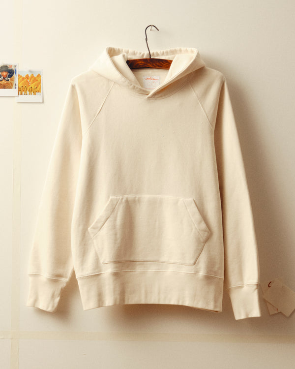Action painting hoodie - Ecru