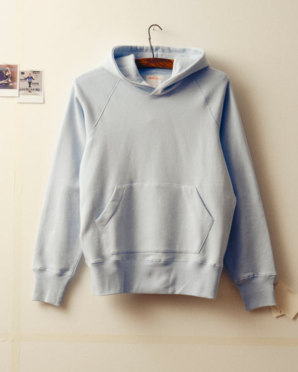 Action painting hoodie - Light Blue