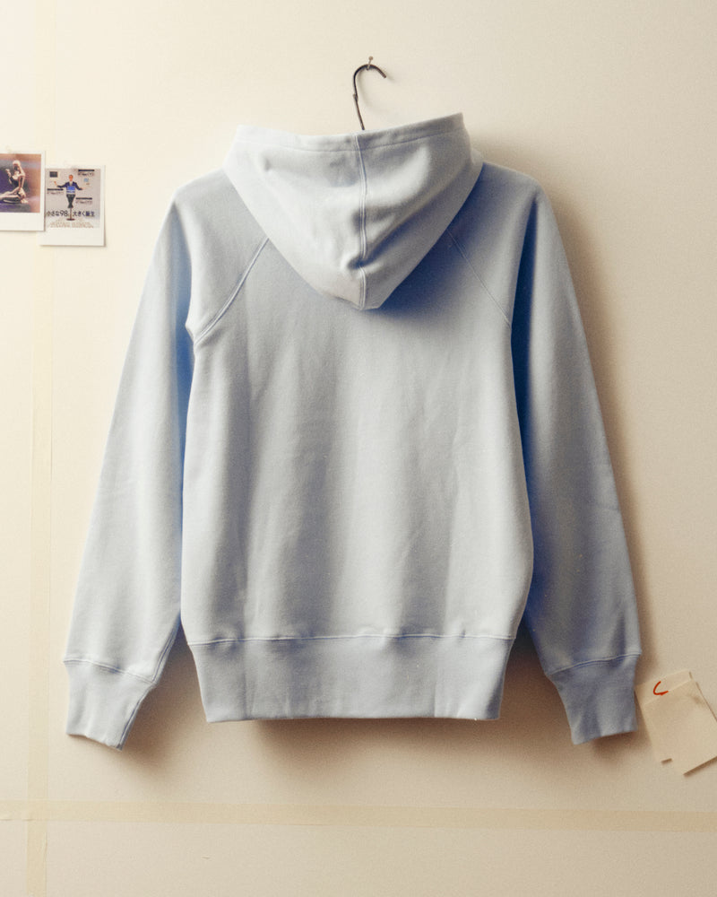 Action painting hoodie - Light Blue
