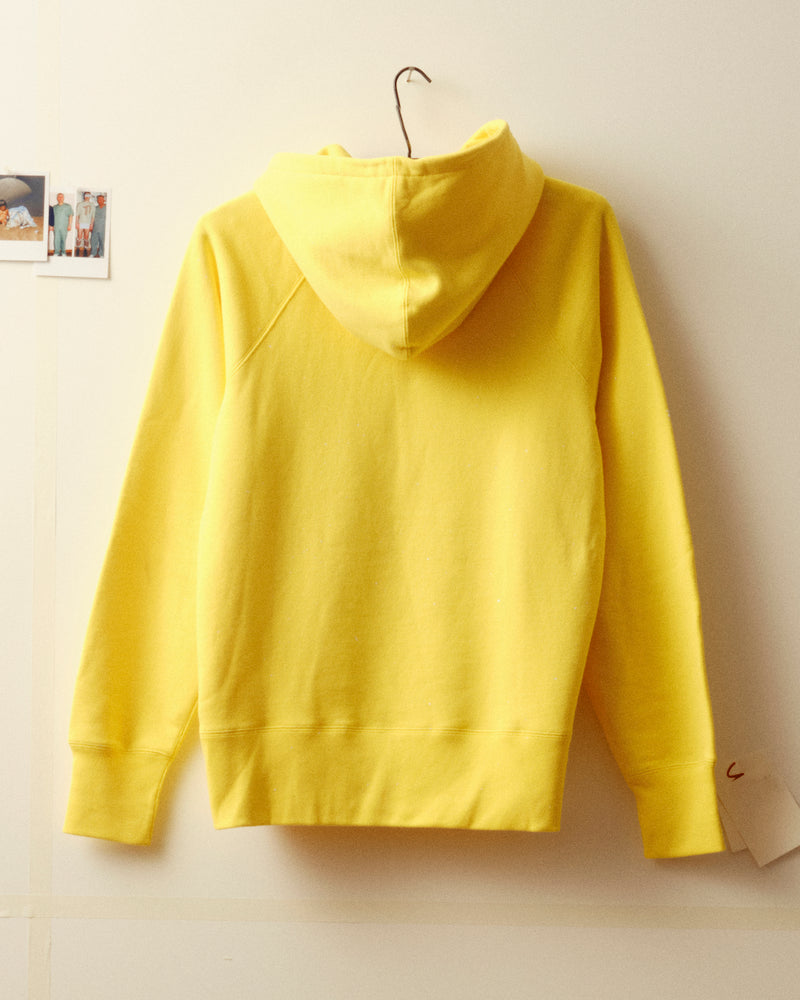 Action painting hoodie - Yellow