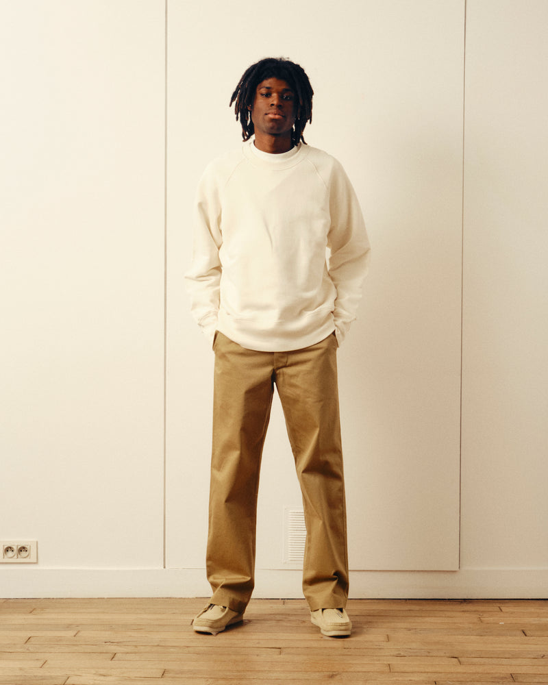 Action painting sweatshirt - Ecru