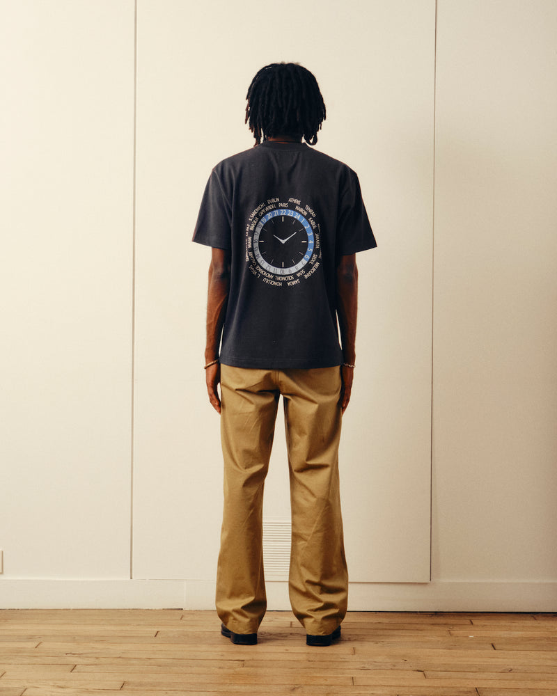 World Clock t-shirt - Off-Black