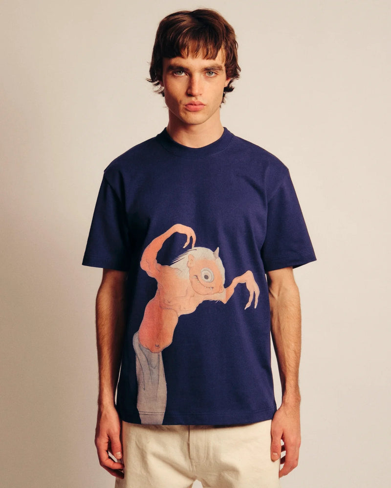 Japanese Monster t-shirt - Navy