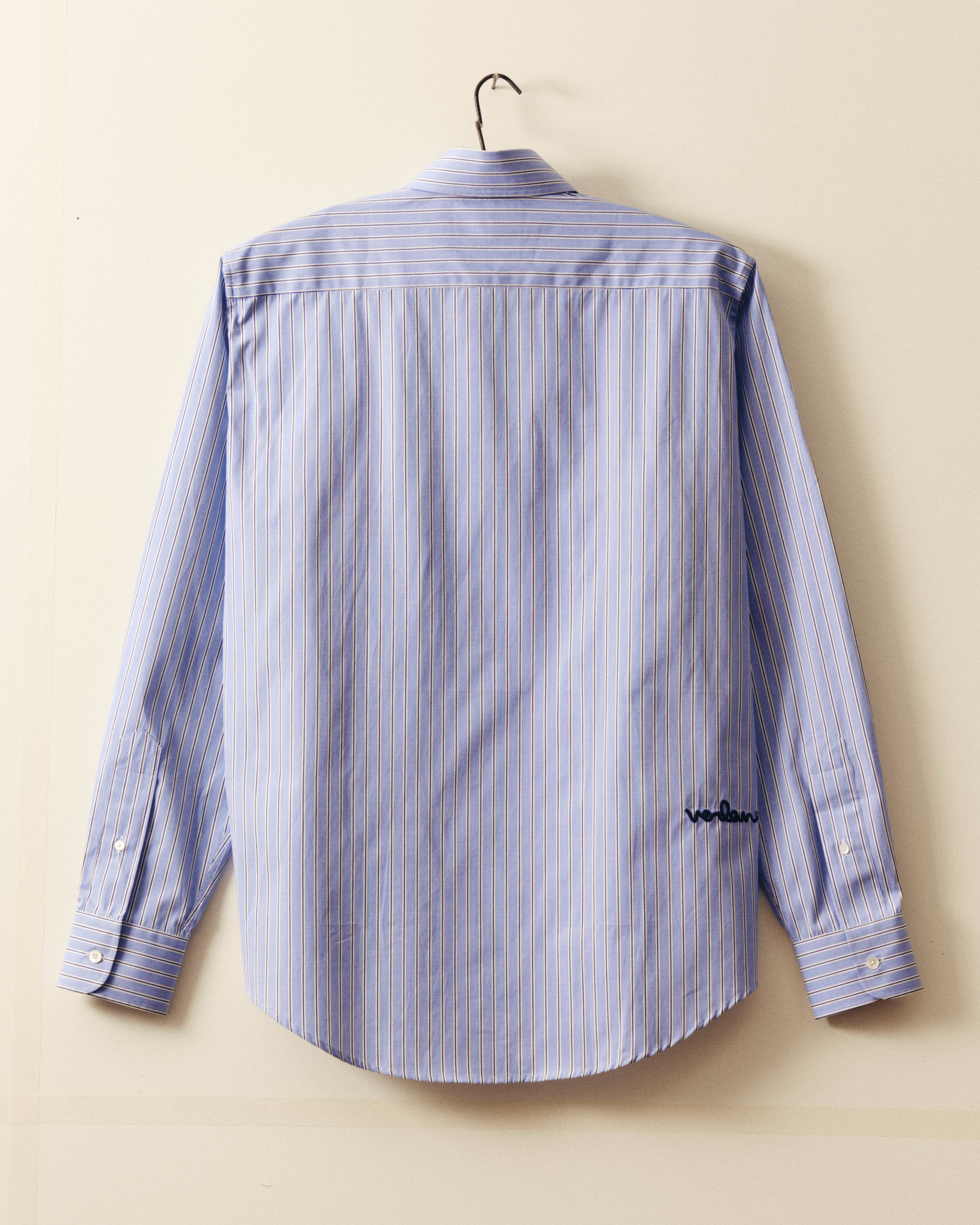Logo shirt - Blue stripes
