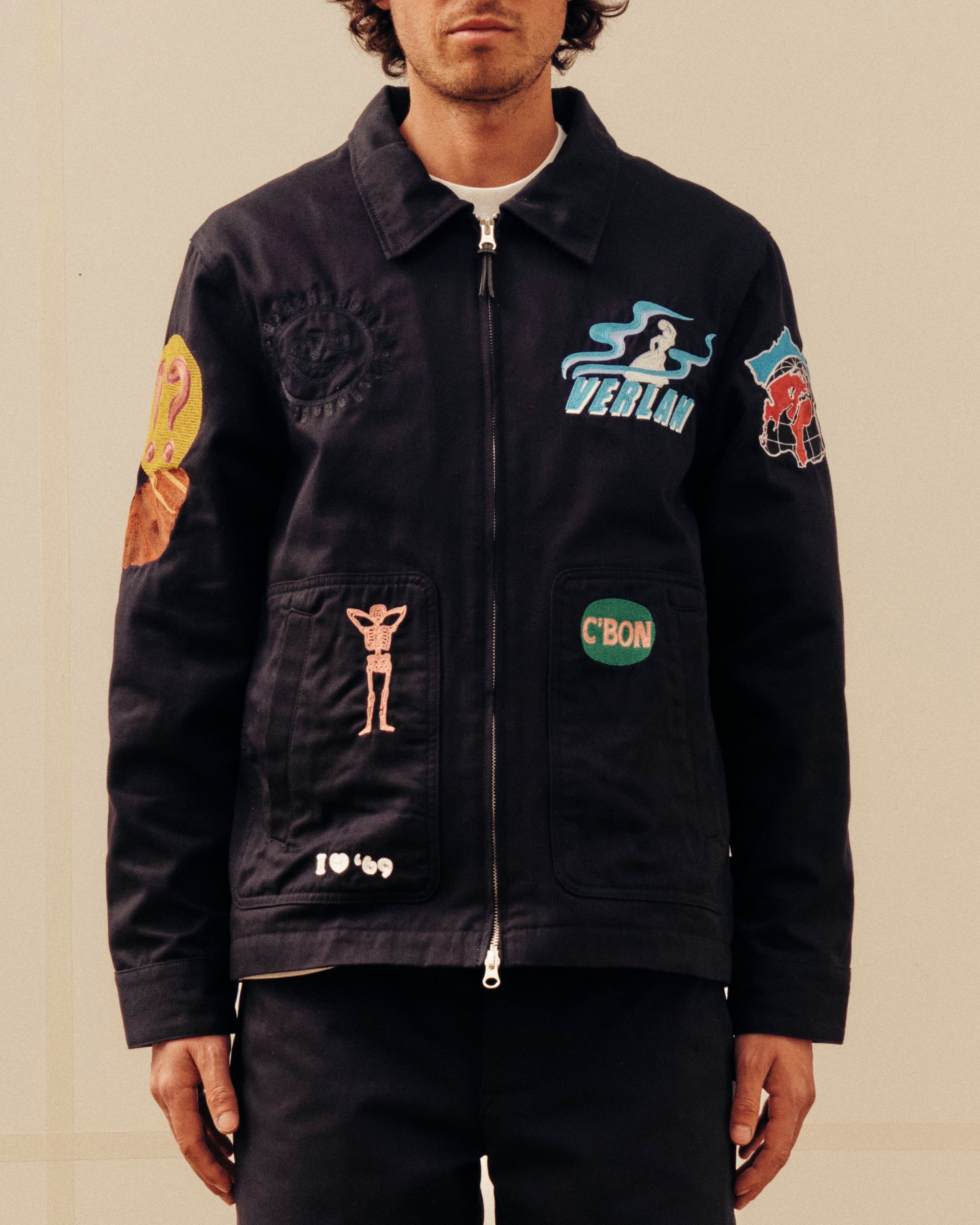 Patch Jacket - Navy