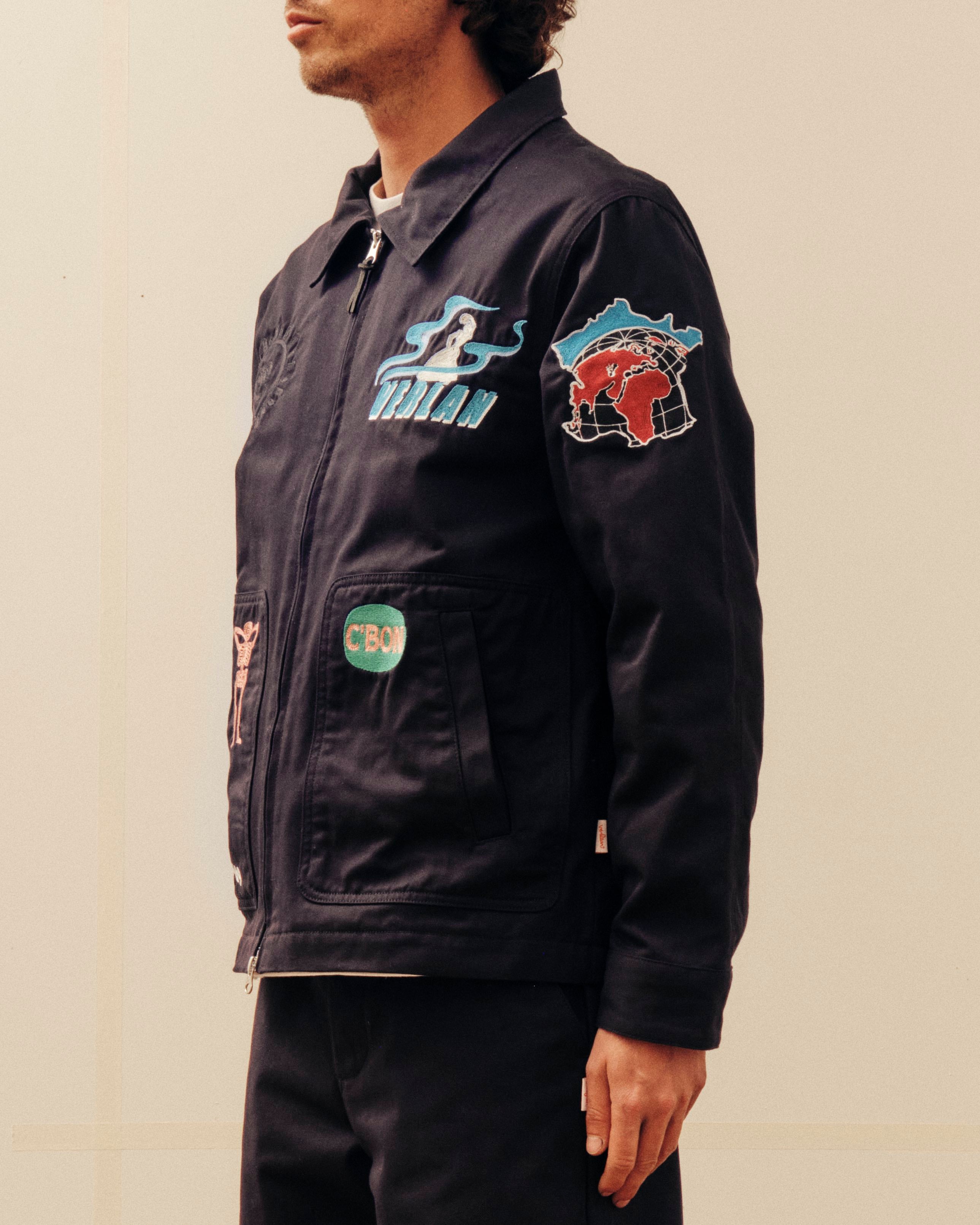 Patch Jacket - Navy