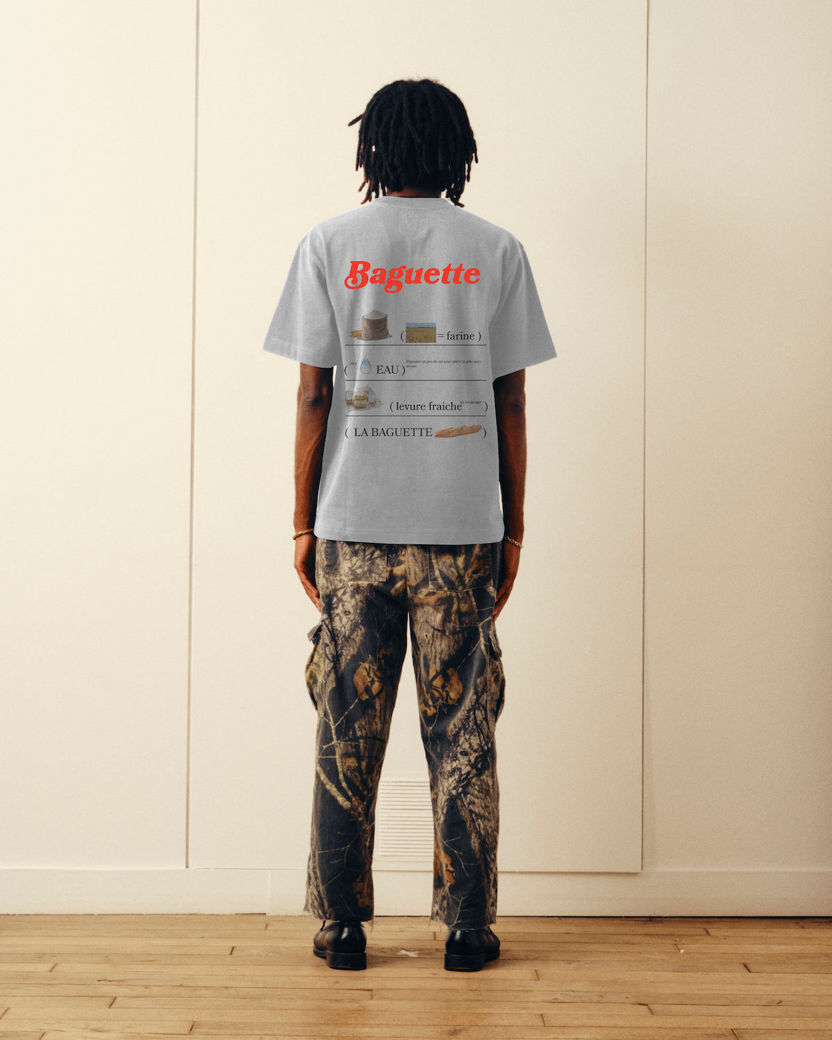 T-shirt Baguette - Gris chiné