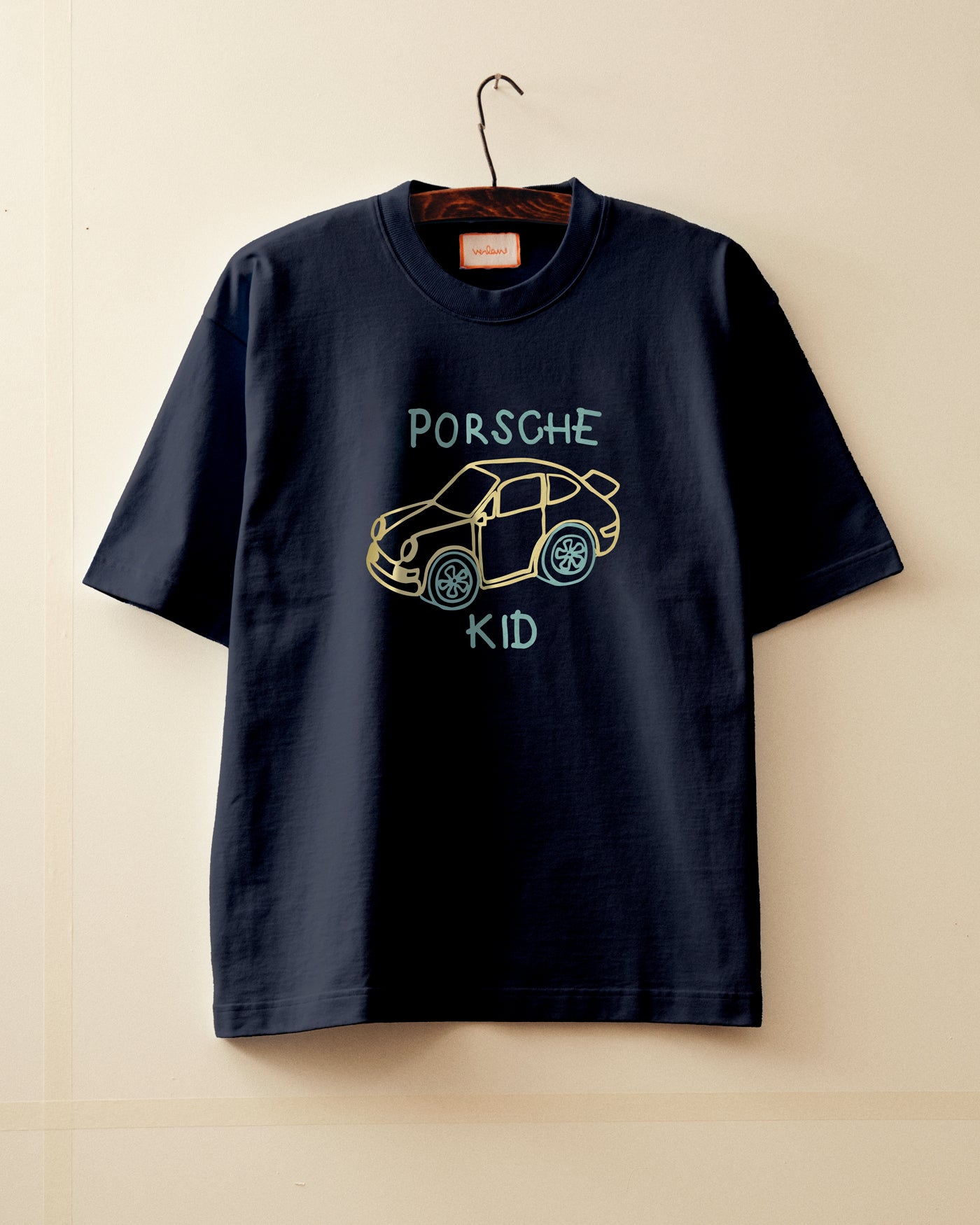 Car Kid tee - Navy