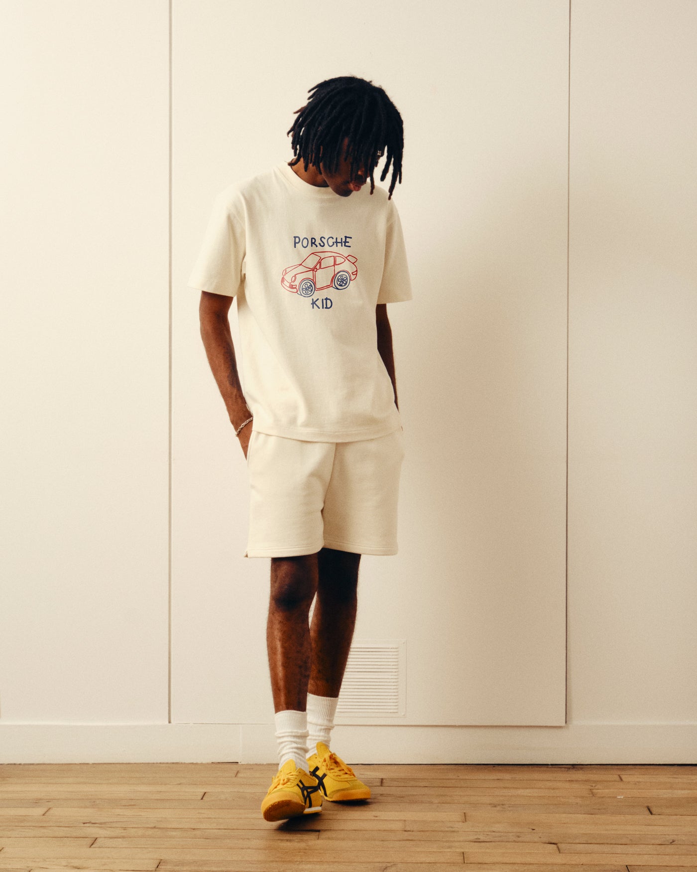 Car Kid tee - Off white