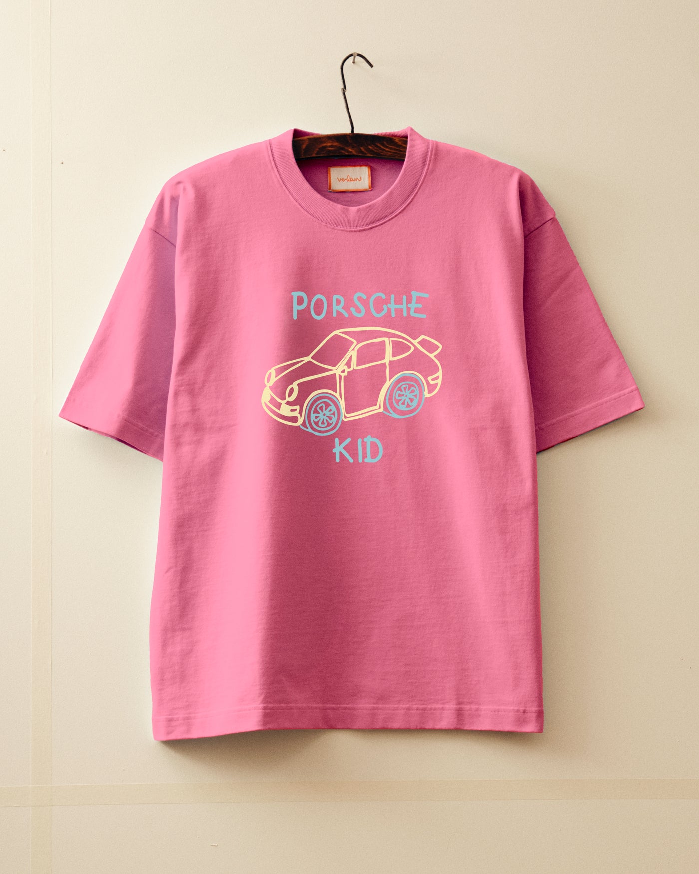 Car Kid tee - Pink