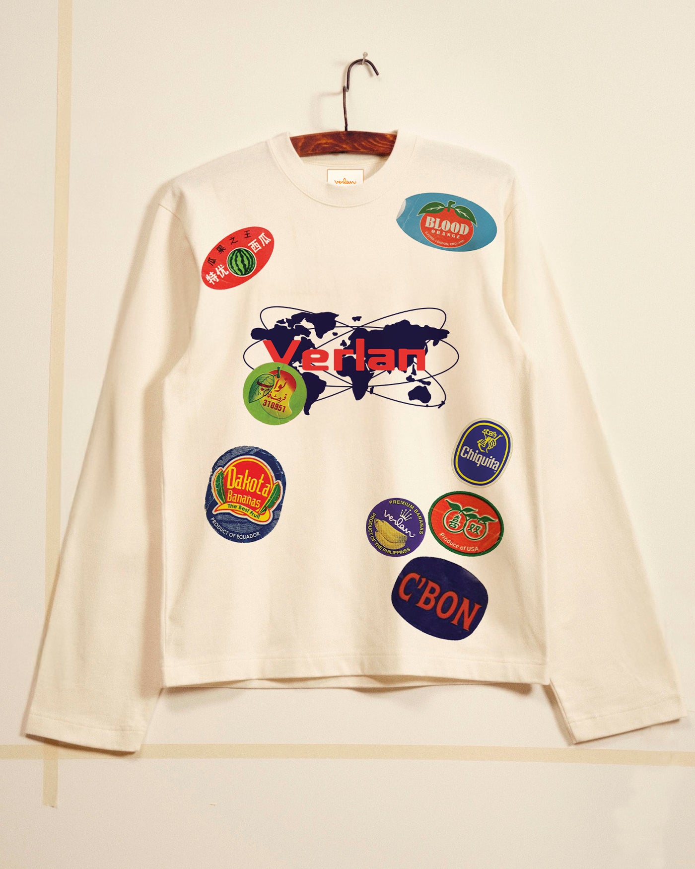 Fruit stickers tee - Off white