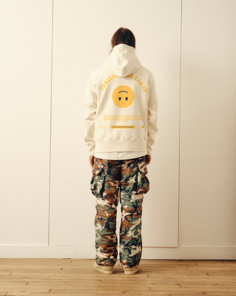Protect Your Earth Hoodie - Ecru