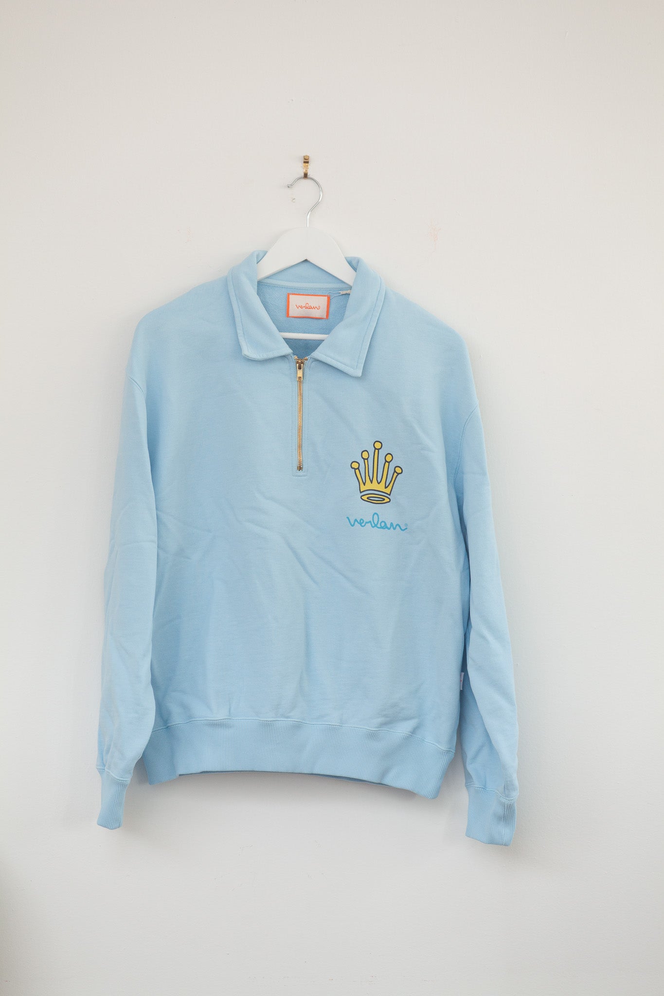 Sample Sale - Vintage Watch Zip Polo - Light Blue